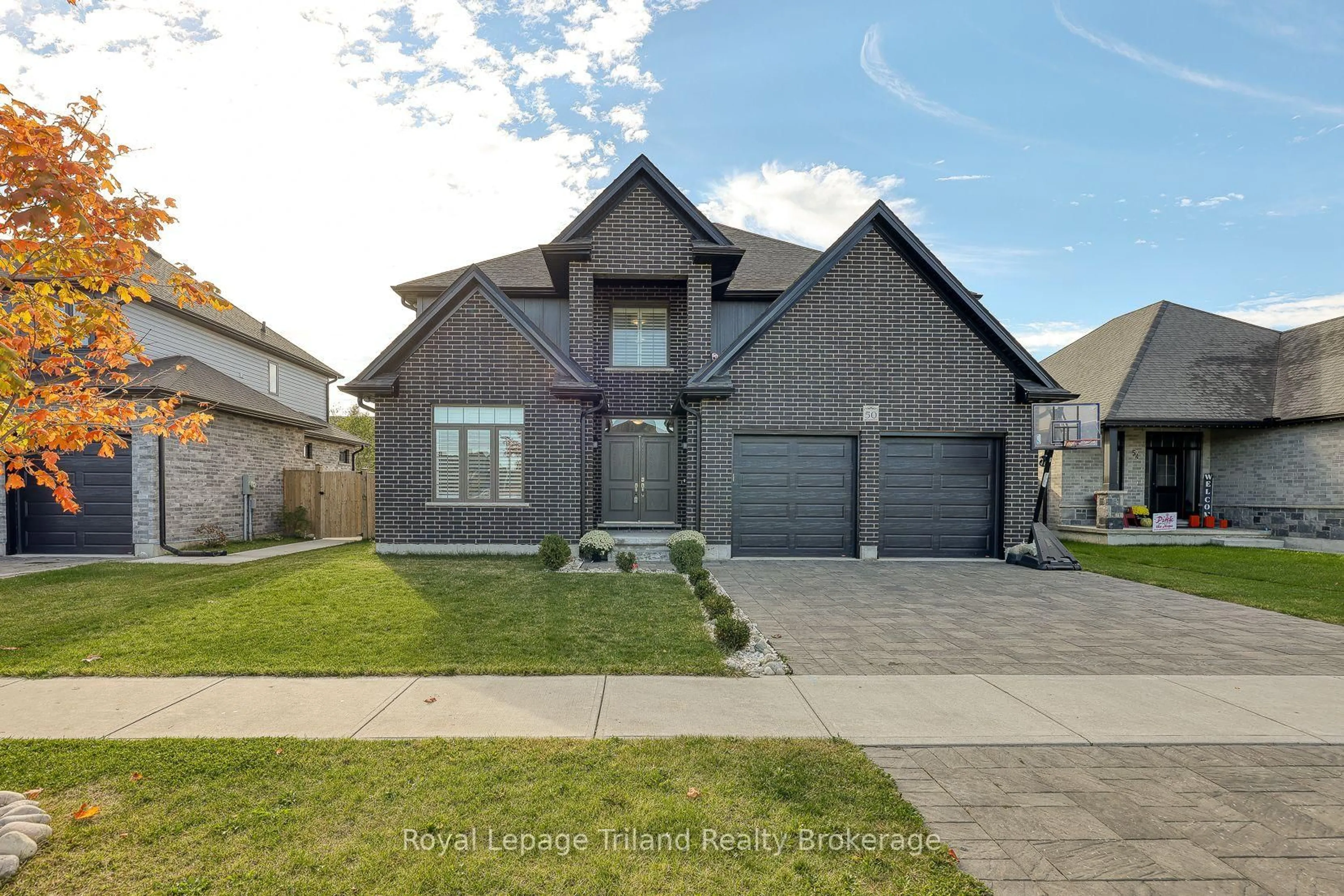 Home with brick exterior material, street for 50 Thames Springs Cres, Zorra Ontario N0M 2M0