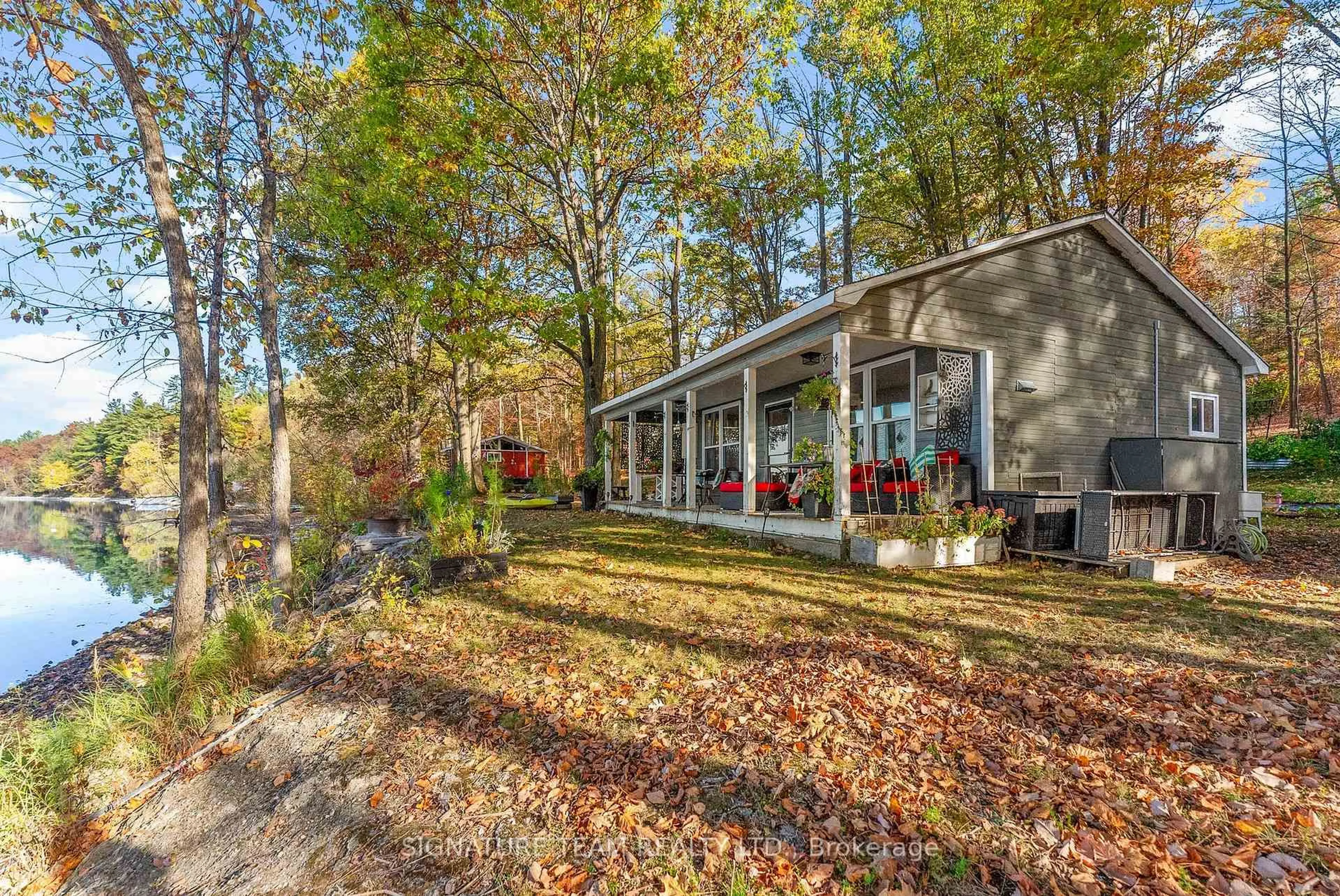 Patio, forest/trees view for 6 Harlow Tr, Cobden Ontario K0J 1K0
