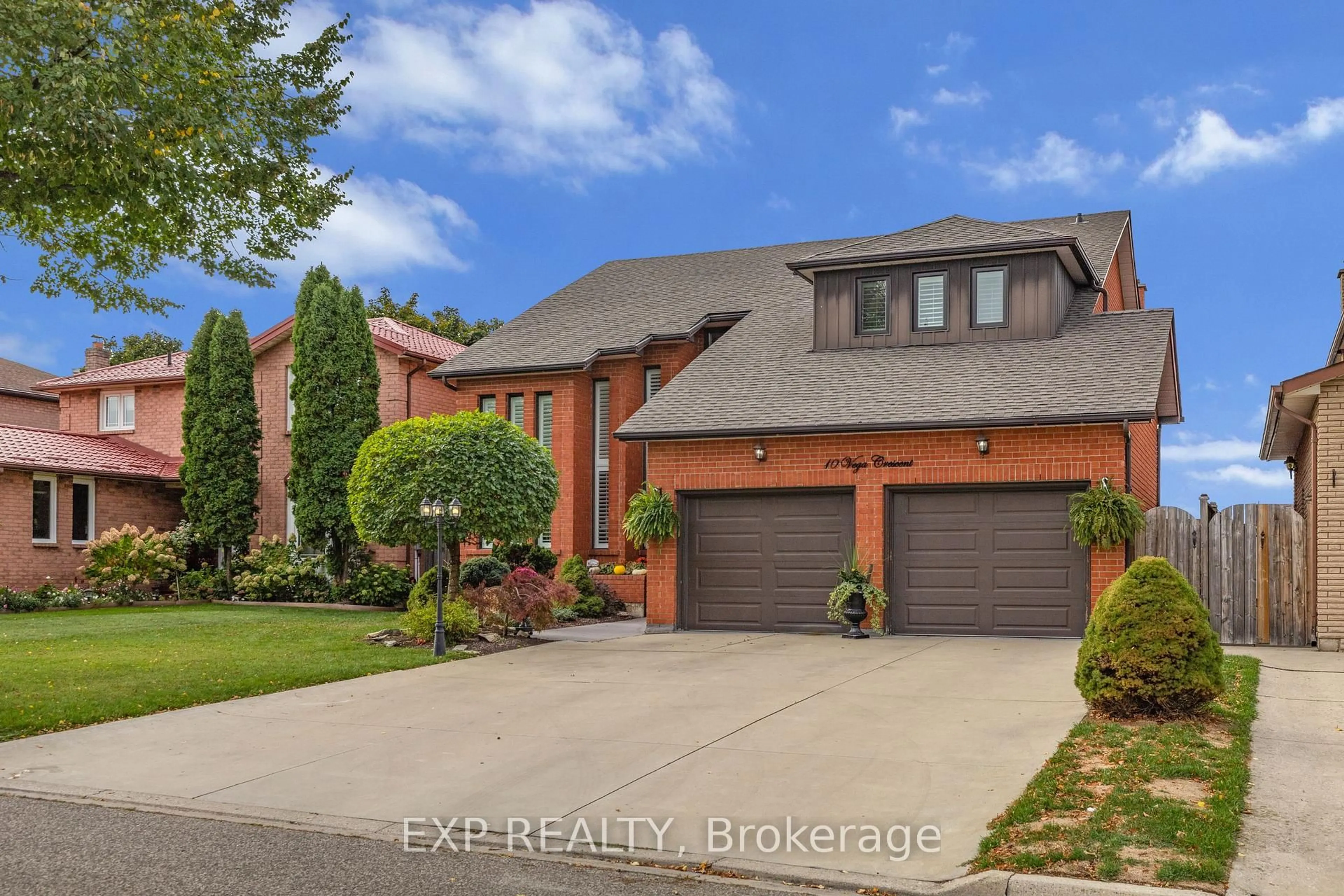 Home with brick exterior material, street for 10 Vega Cres, Hamilton Ontario L8E 4S7