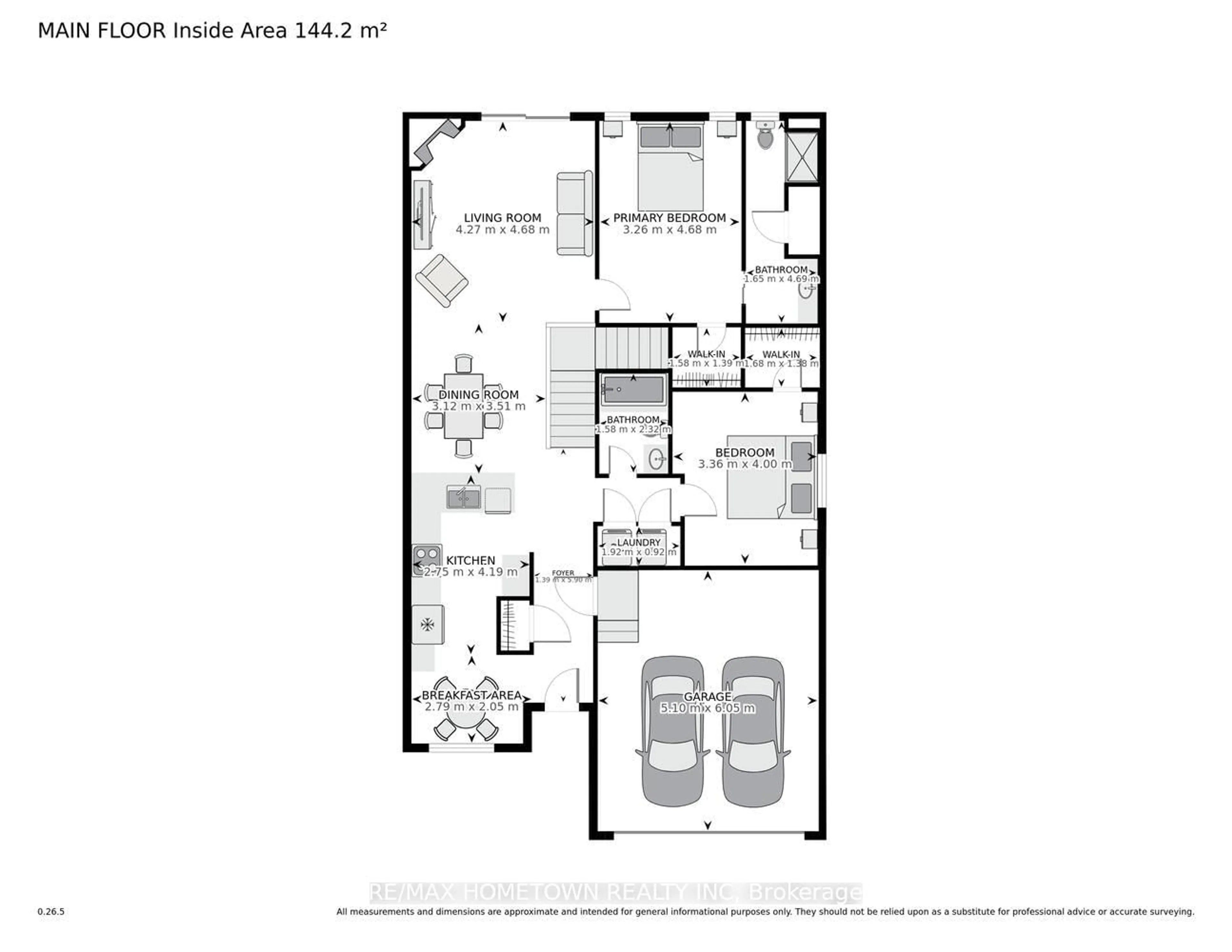 Floor plan for 427 Brock St, Brockville Ontario K6V 7H9