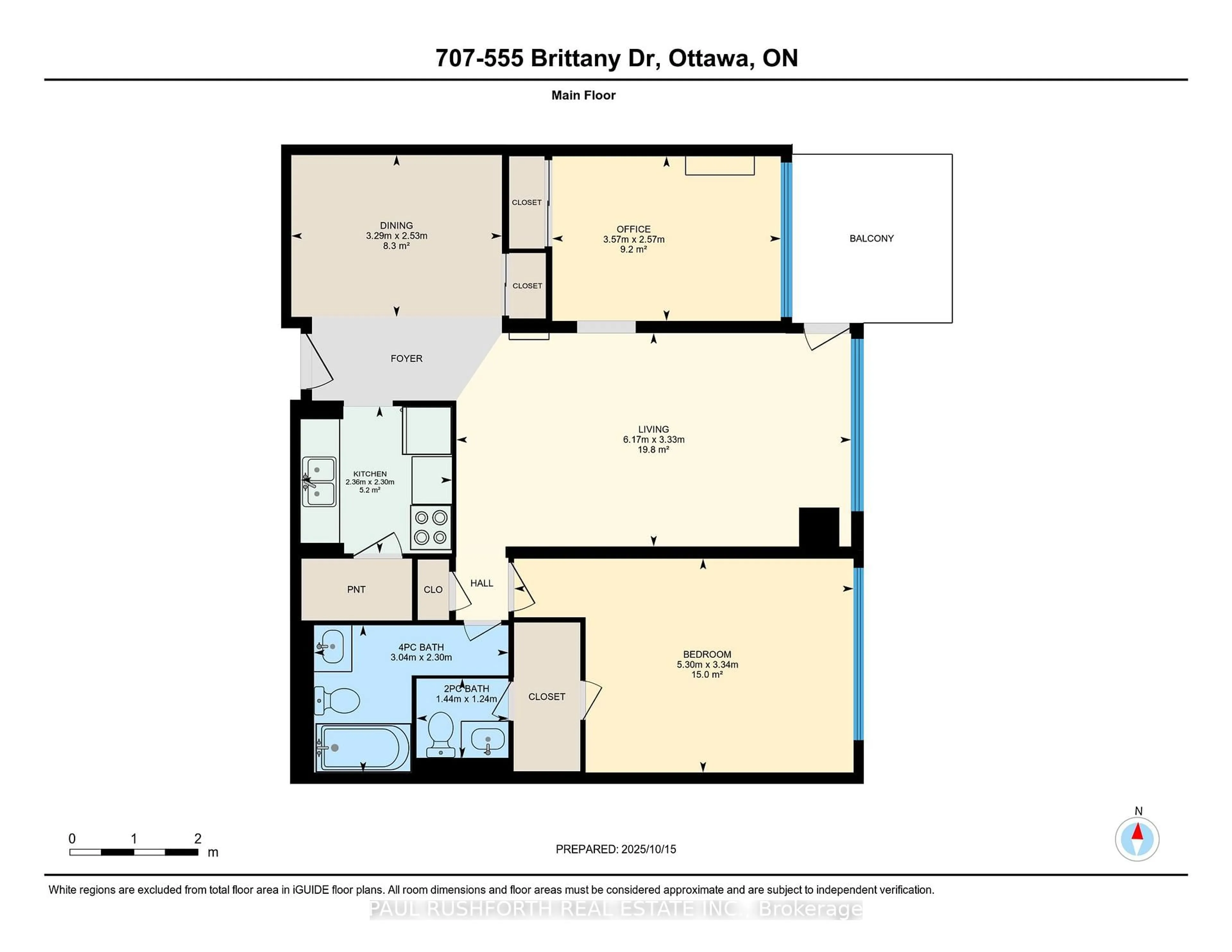 Floor plan for 555 Brittany Dr #707, Ottawa Ontario K1K 4C5