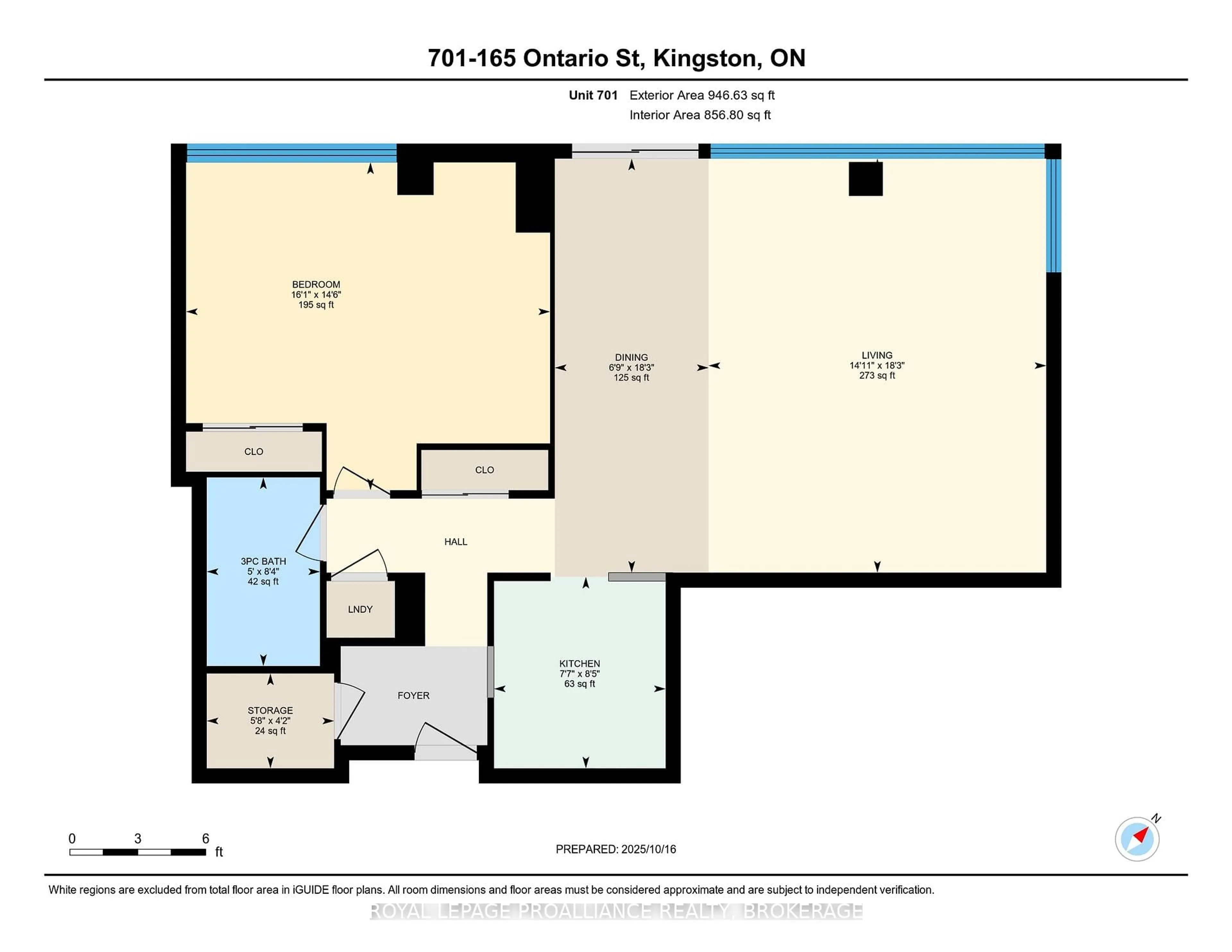 Floor plan for 165 Ontario St #701, Kingston Ontario K7L 2Y6