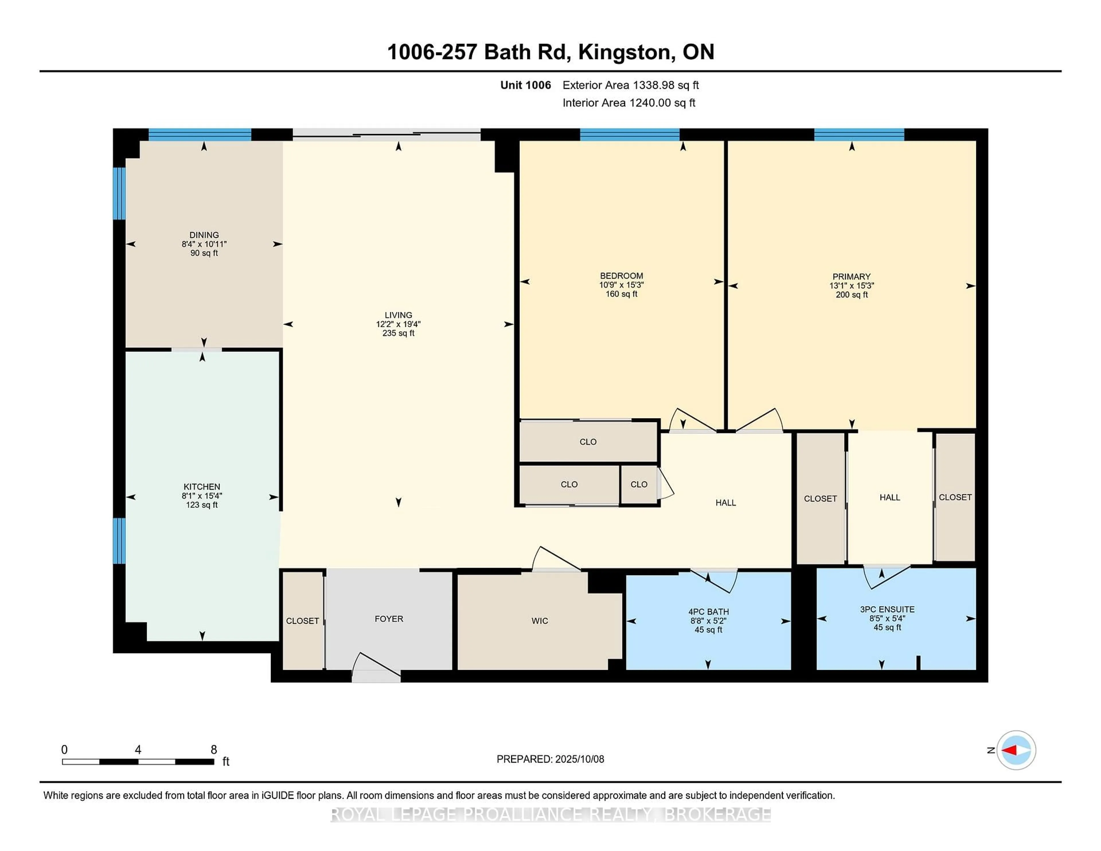 Floor plan for 257 Bath Rd #1006, Kingston Ontario K7M 7T3