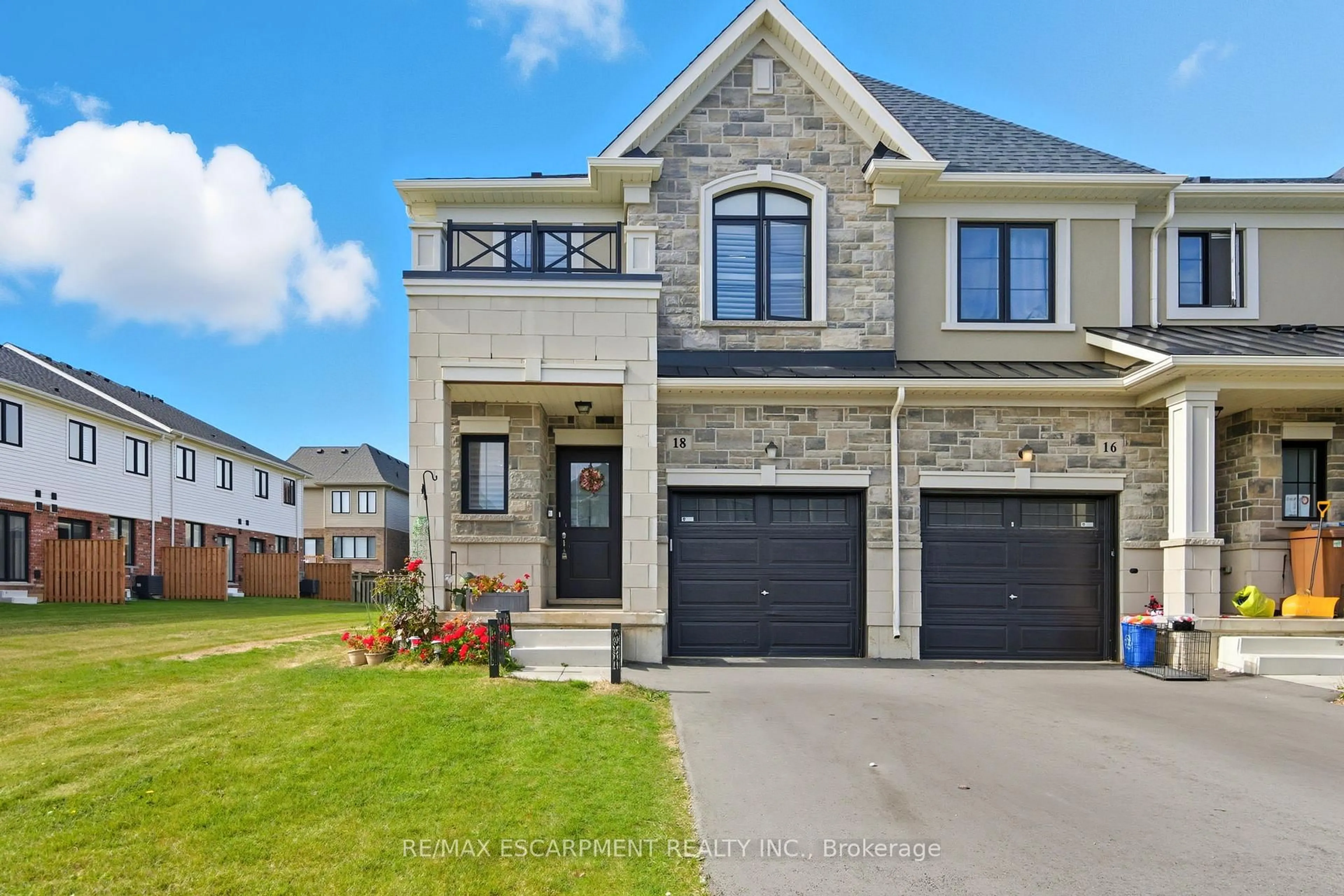 Home with brick exterior material, street for 18 Mia Dr, Hamilton Ontario L9B 0K1