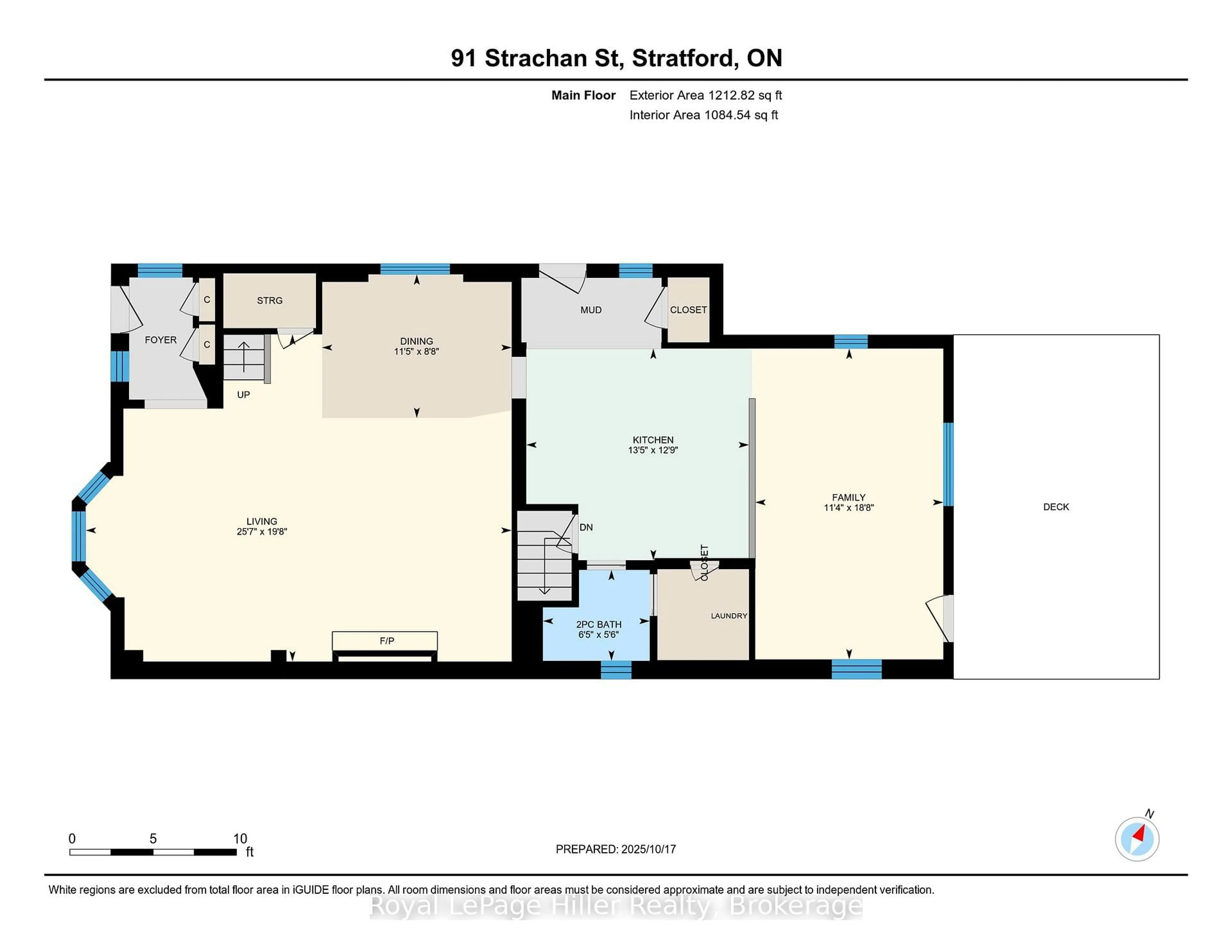 Floor plan for 91 Strachan St, Stratford Ontario N5A 2B2