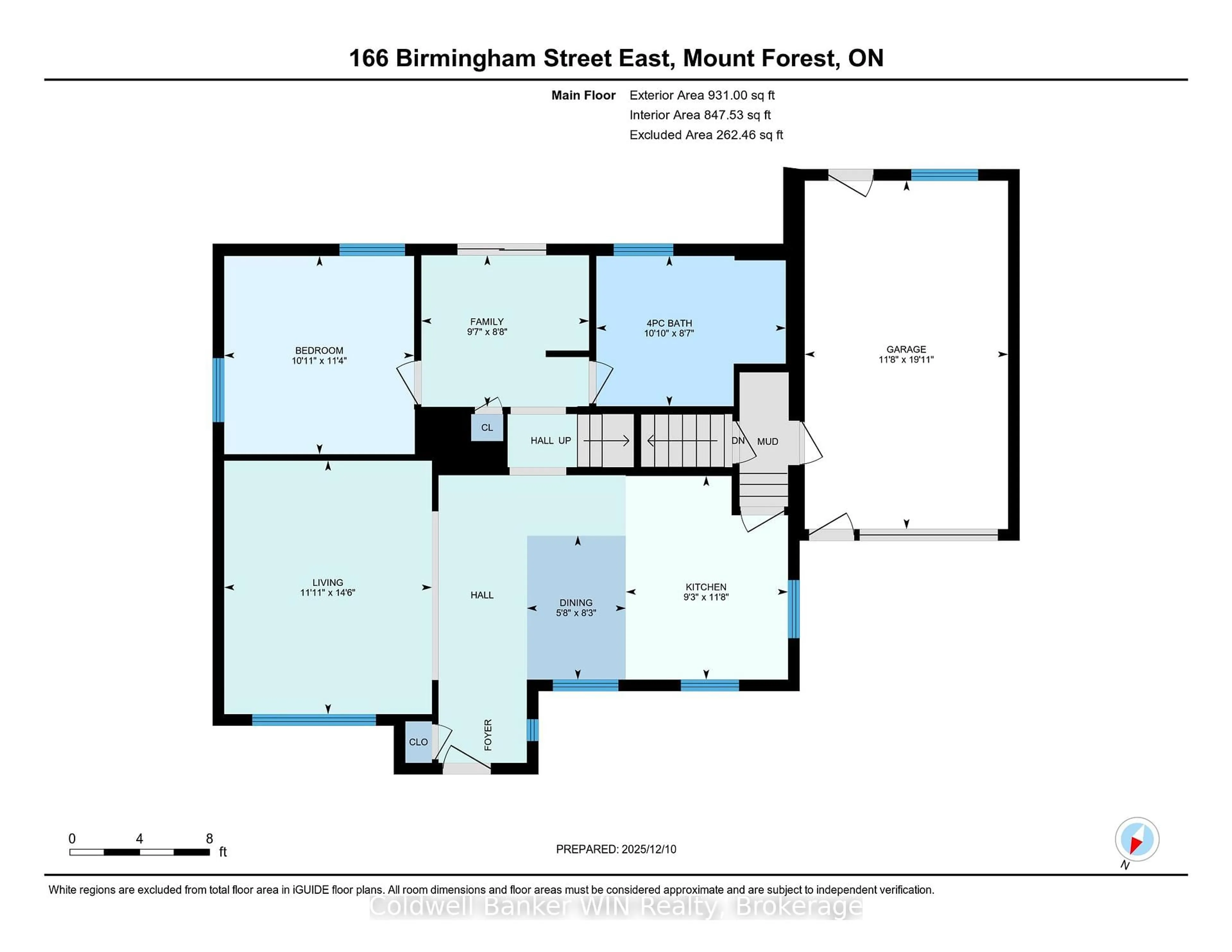 Floor plan for 166 Birmingham St, Wellington North Ontario N0G 2L2