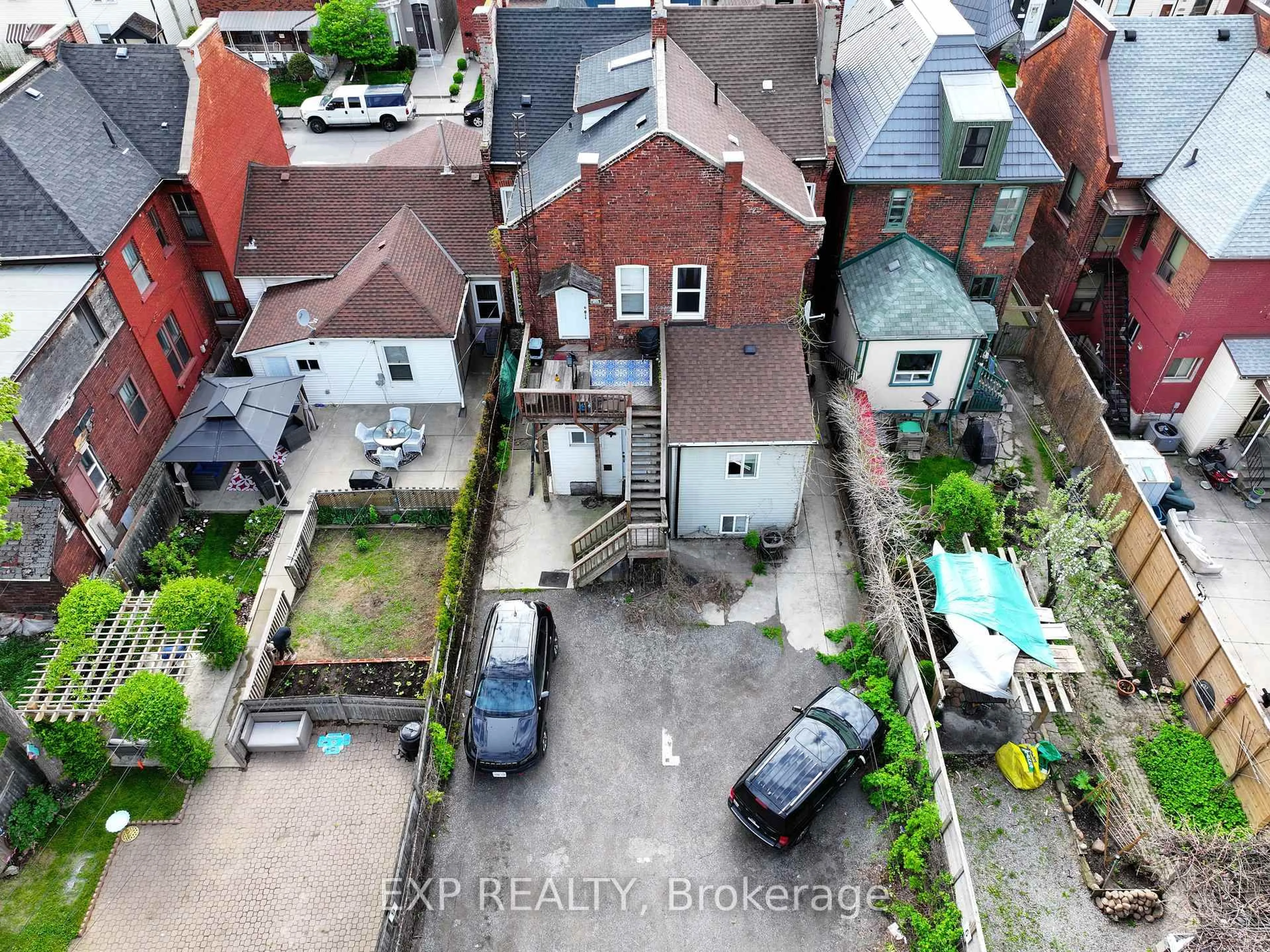 A pic from outside/outdoor area/front of a property/back of a property/a pic from drone, city buildings view from balcony for 163 Emerald St, Hamilton Ontario L8L 5K9