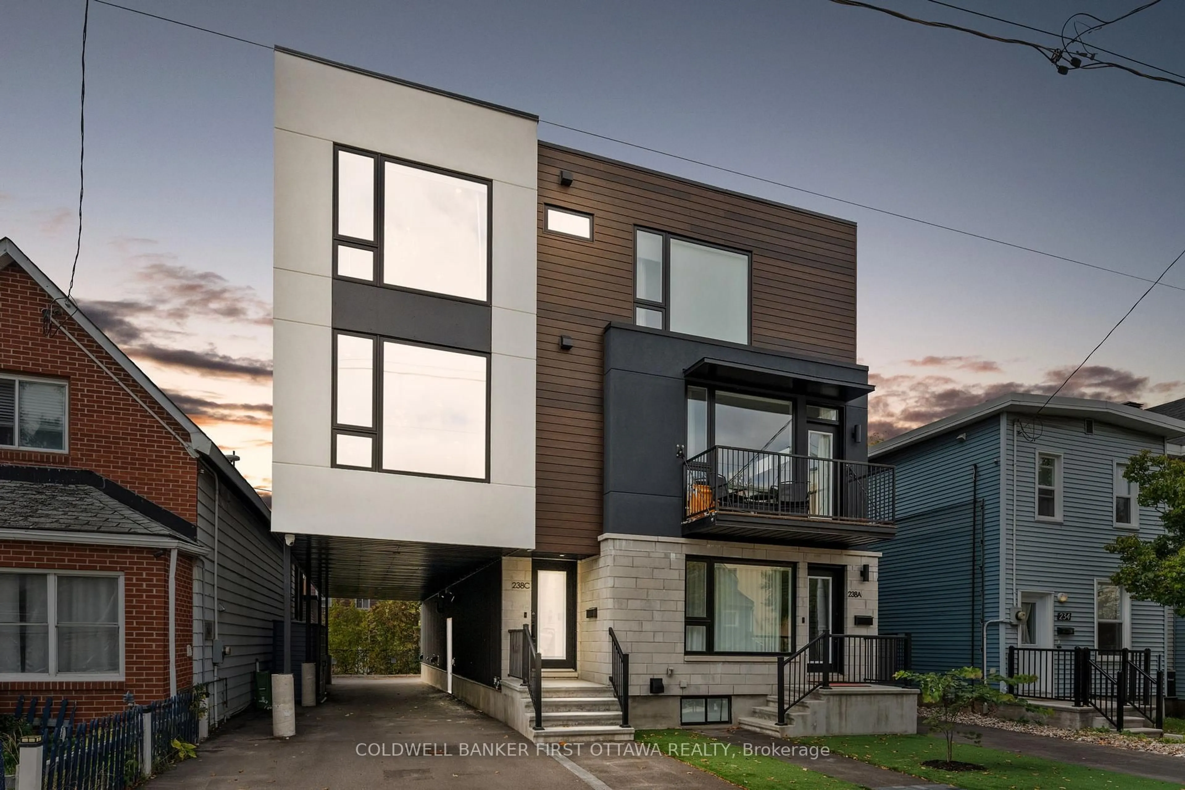 Home with brick exterior material, street for 238 Lebreton St #C, Ottawa Ontario K1R 7J3