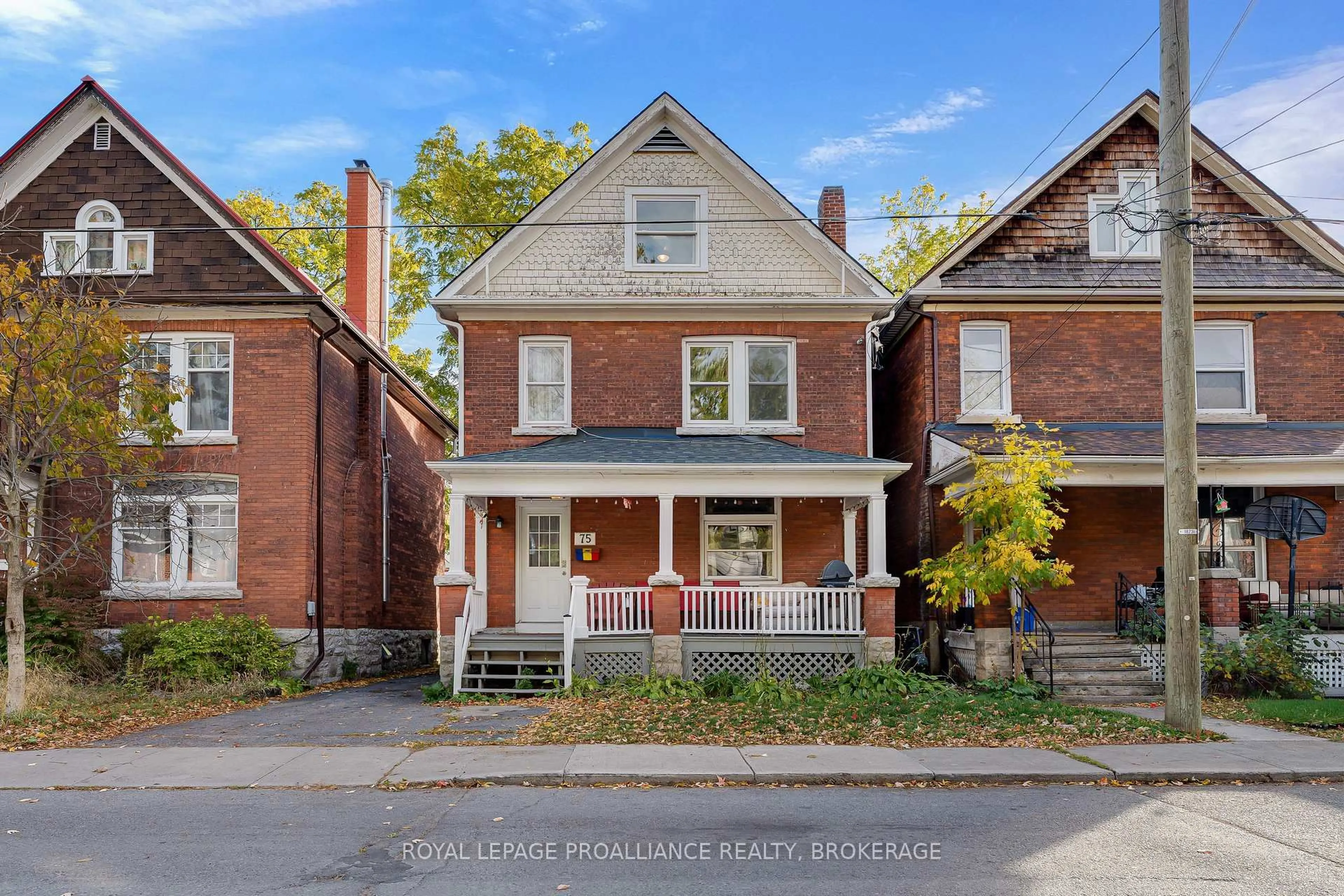 Home with brick exterior material, street for 75 Nelson St, Kingston Ontario K7L 3W7