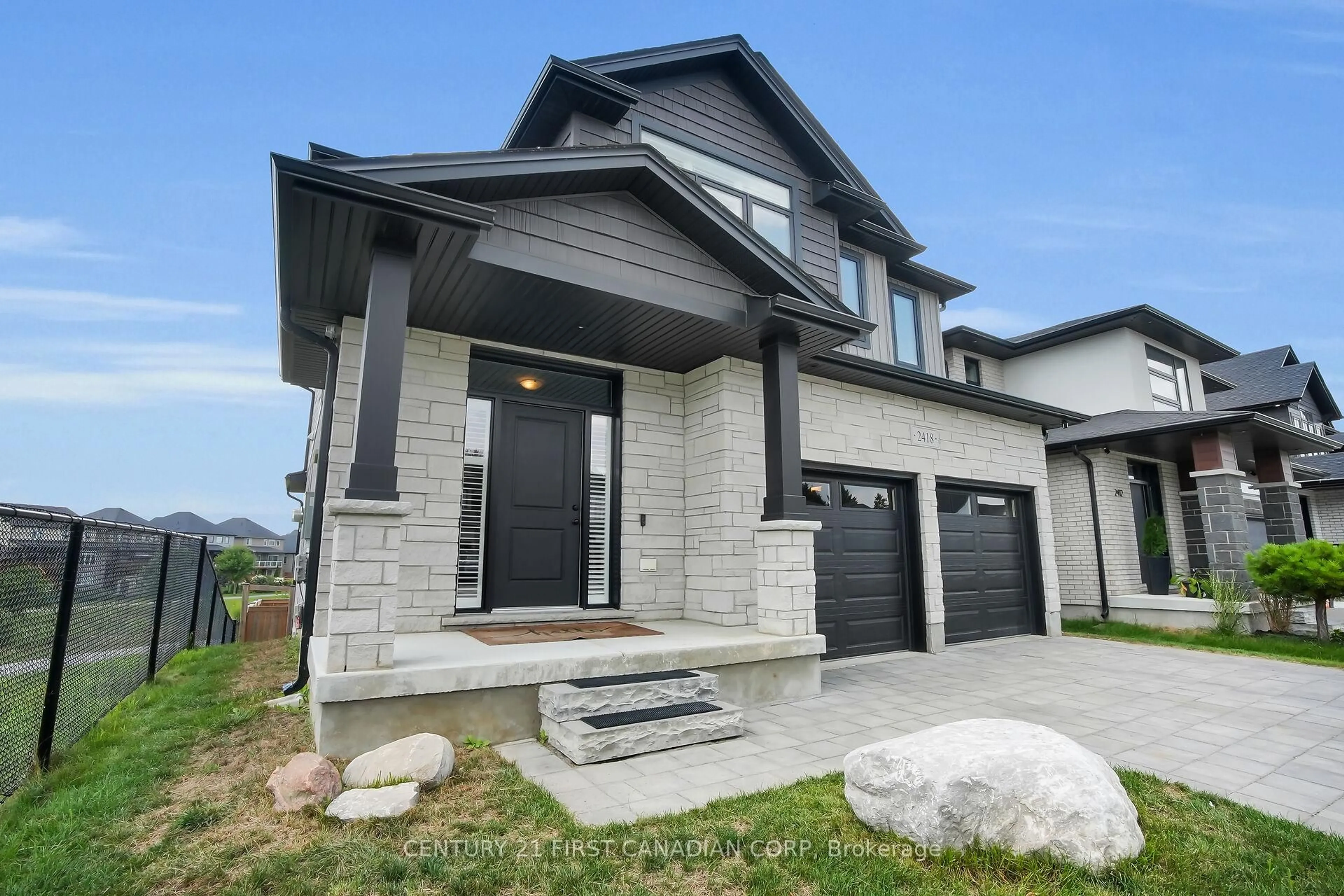 Home with brick exterior material, street for 2418 Tokala Tr, London North Ontario N6G 0V6