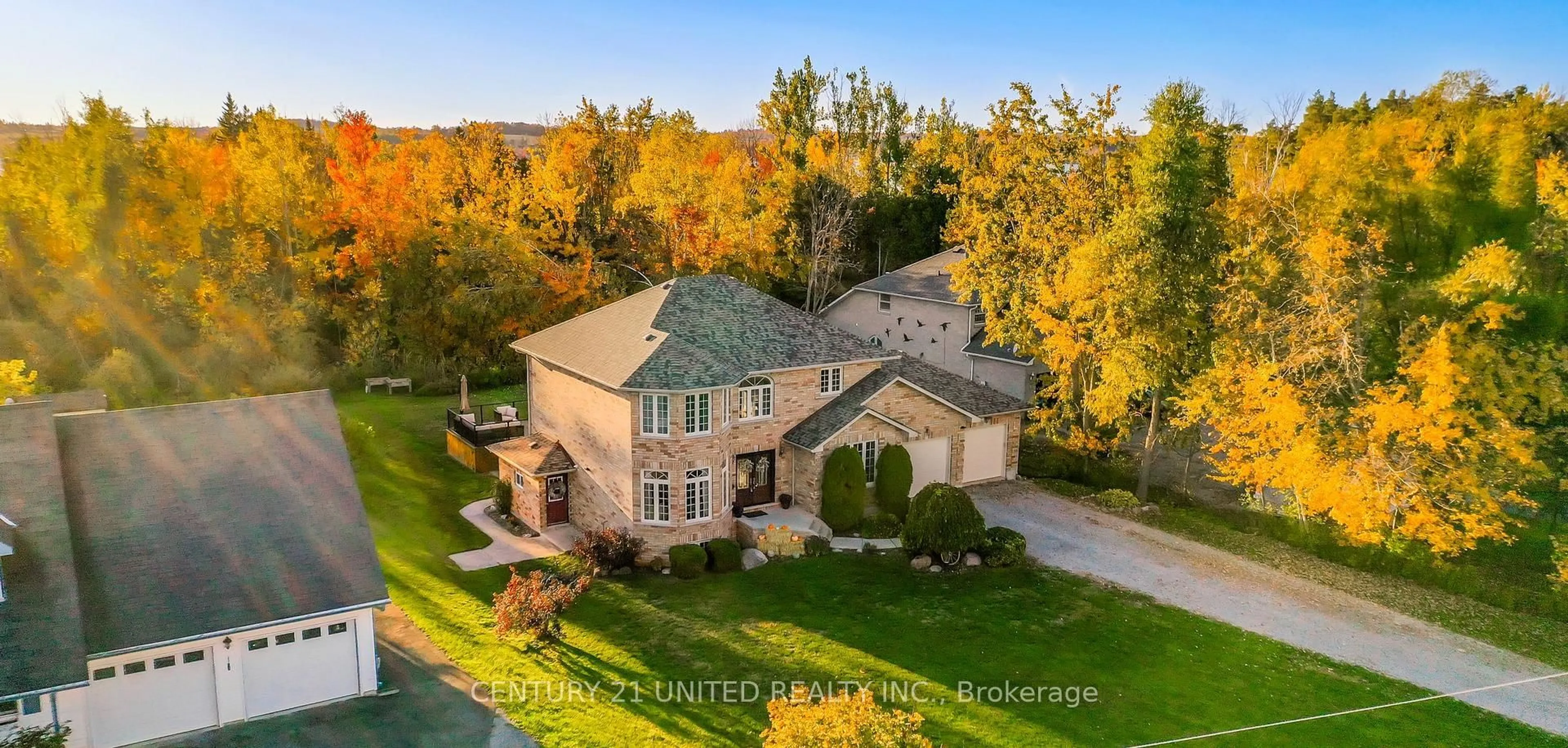 A pic from outside/outdoor area/front of a property/back of a property/a pic from drone, water/lake/river/ocean view for 1058 Maria St, Selwyn Ontario K0L 1H0