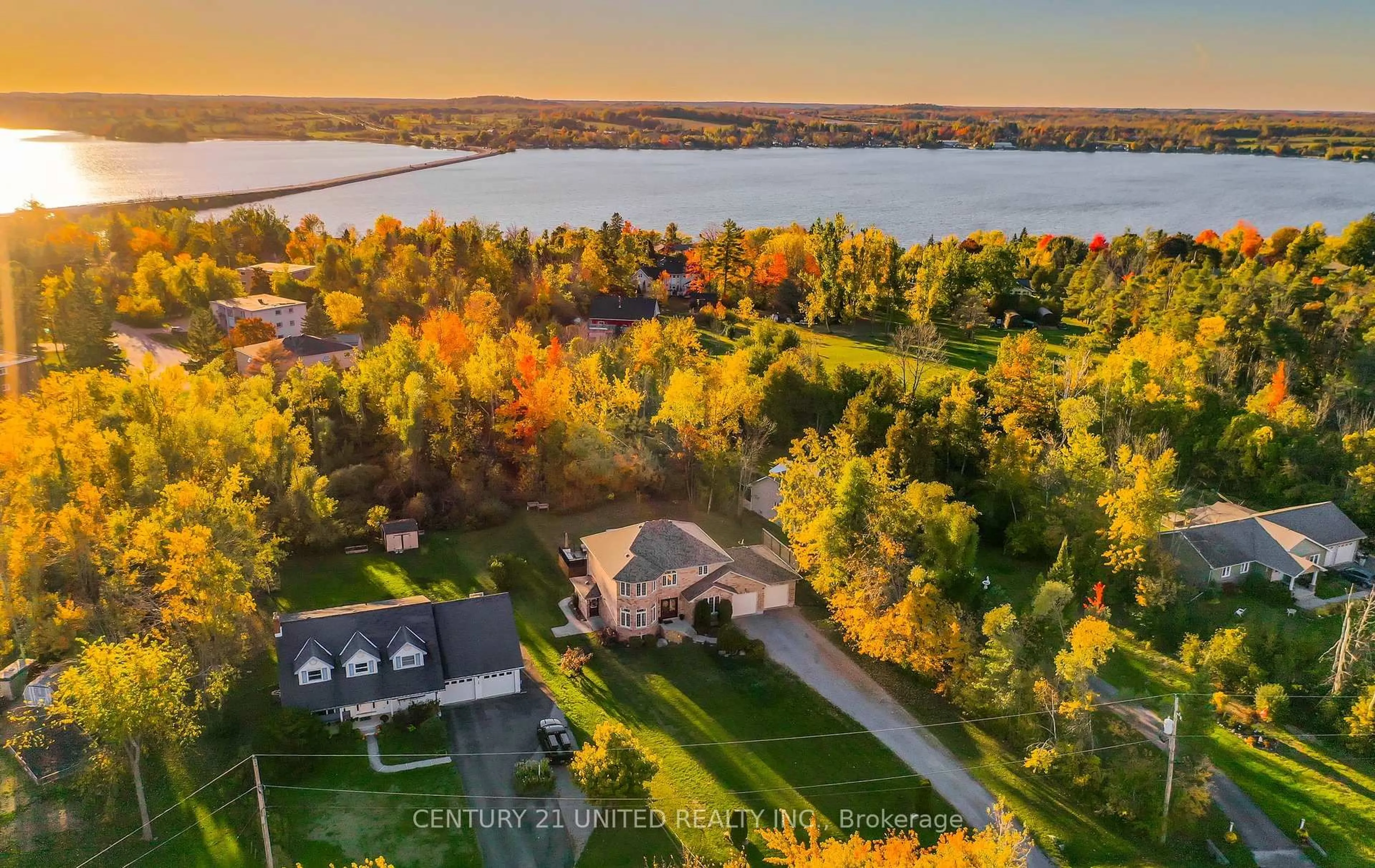 A pic from outside/outdoor area/front of a property/back of a property/a pic from drone, water/lake/river/ocean view for 1058 Maria St, Selwyn Ontario K0L 1H0