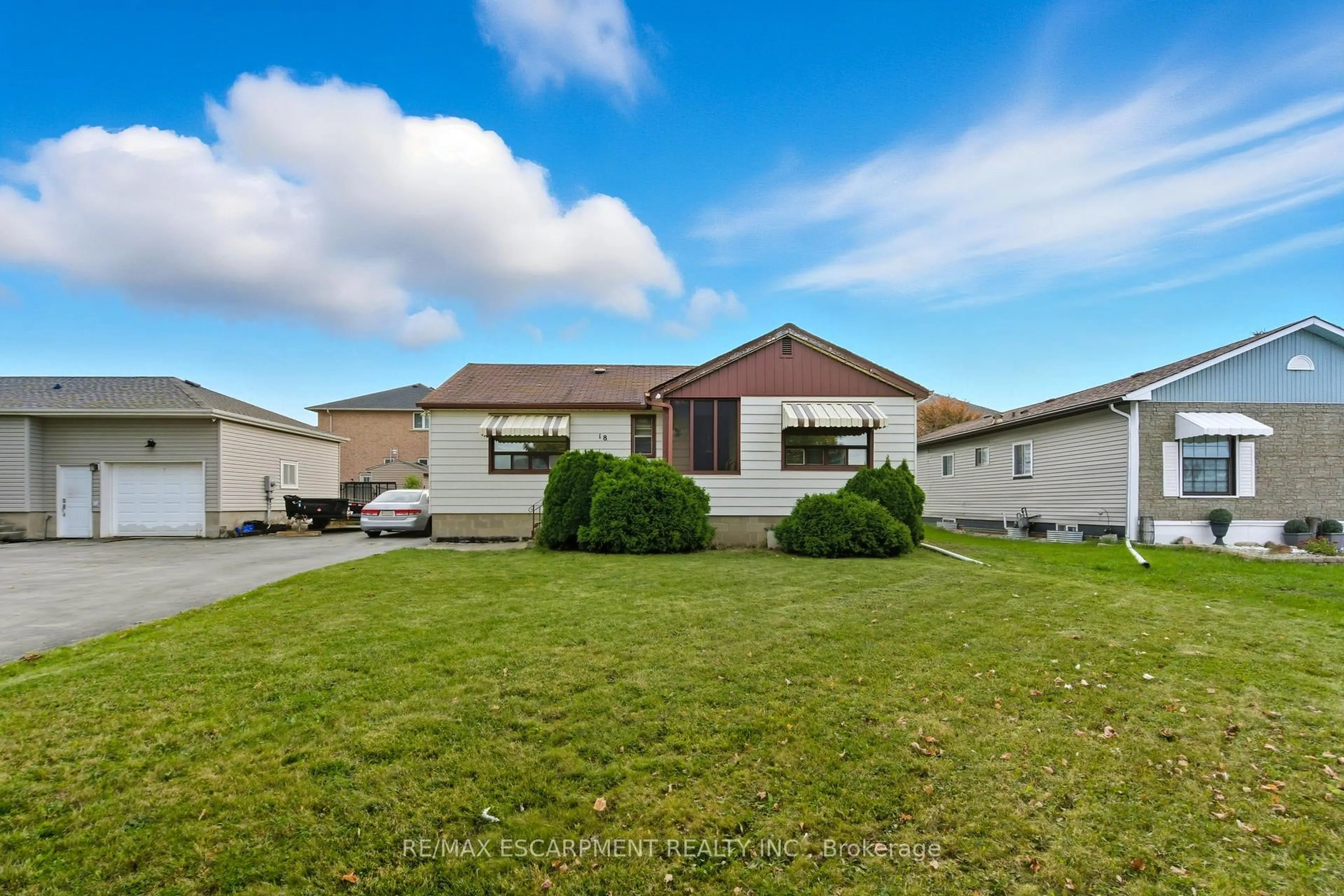 A pic from outside/outdoor area/front of a property/back of a property/a pic from drone, street for 18 Second Rd, Hamilton Ontario L8J 2V3