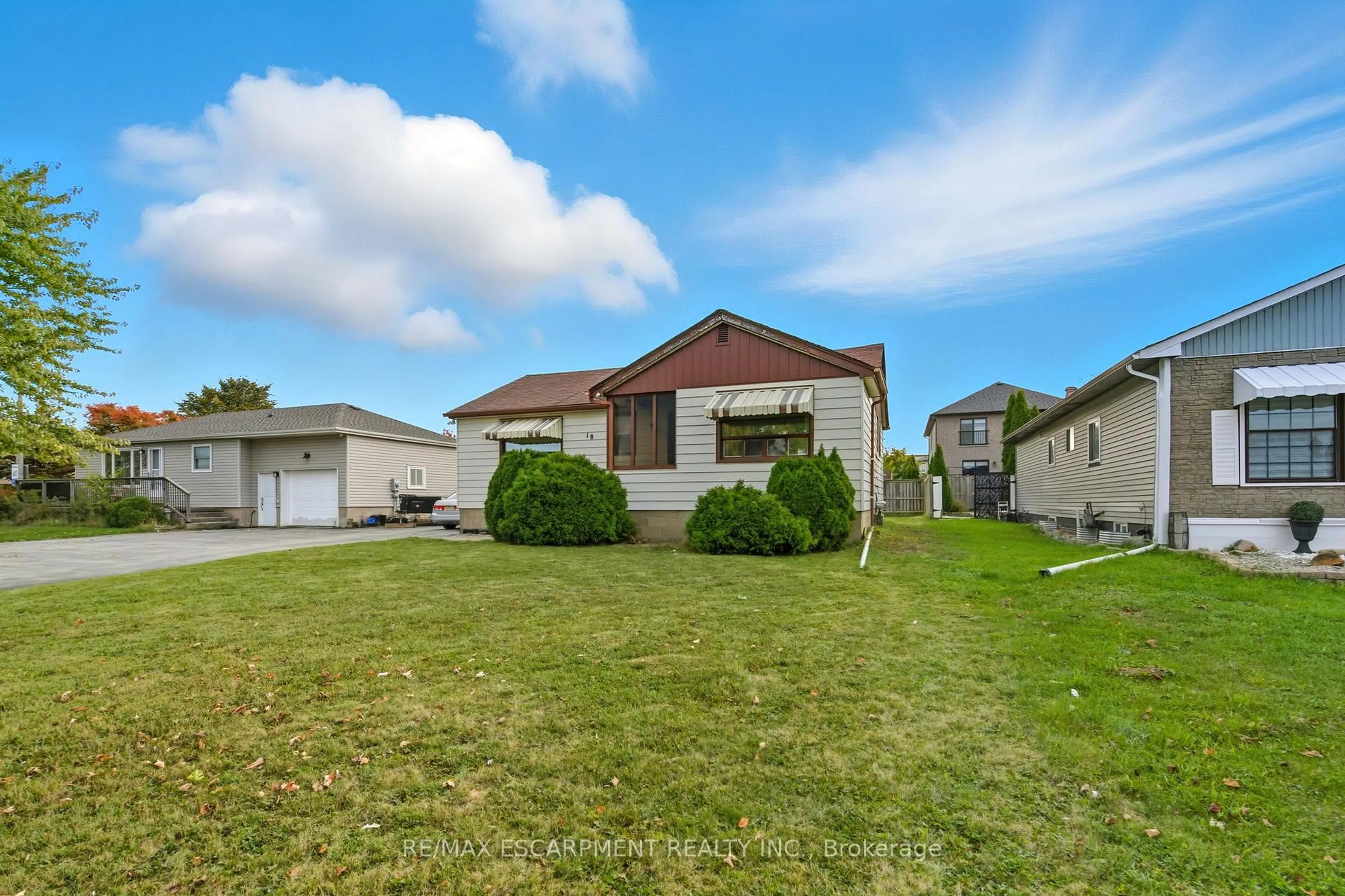 A pic from outside/outdoor area/front of a property/back of a property/a pic from drone, street for 18 Second Rd, Hamilton Ontario L8J 2V3