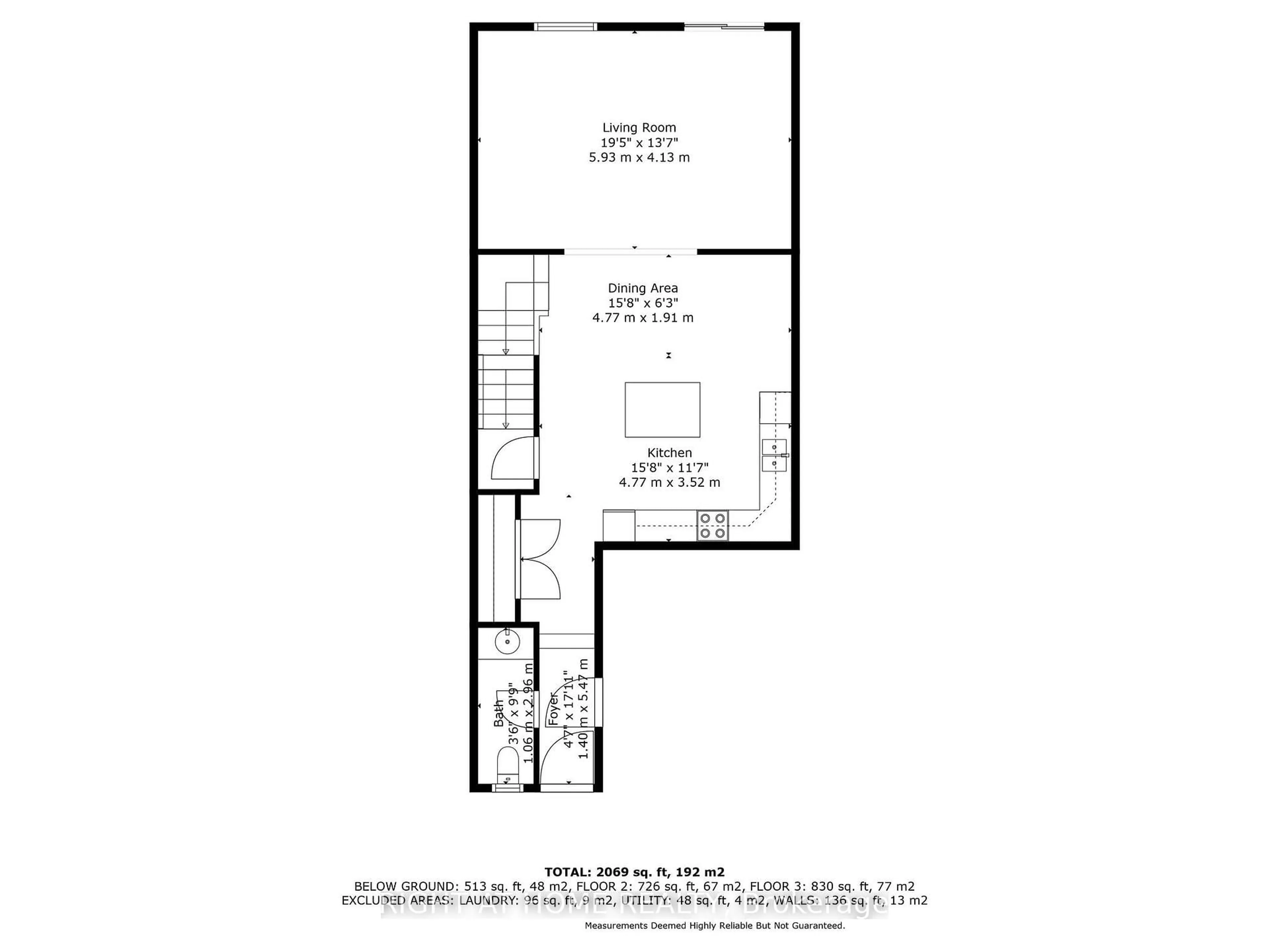 Floor plan for 14 Amos Dr #26, Guelph Ontario N1L 0M2