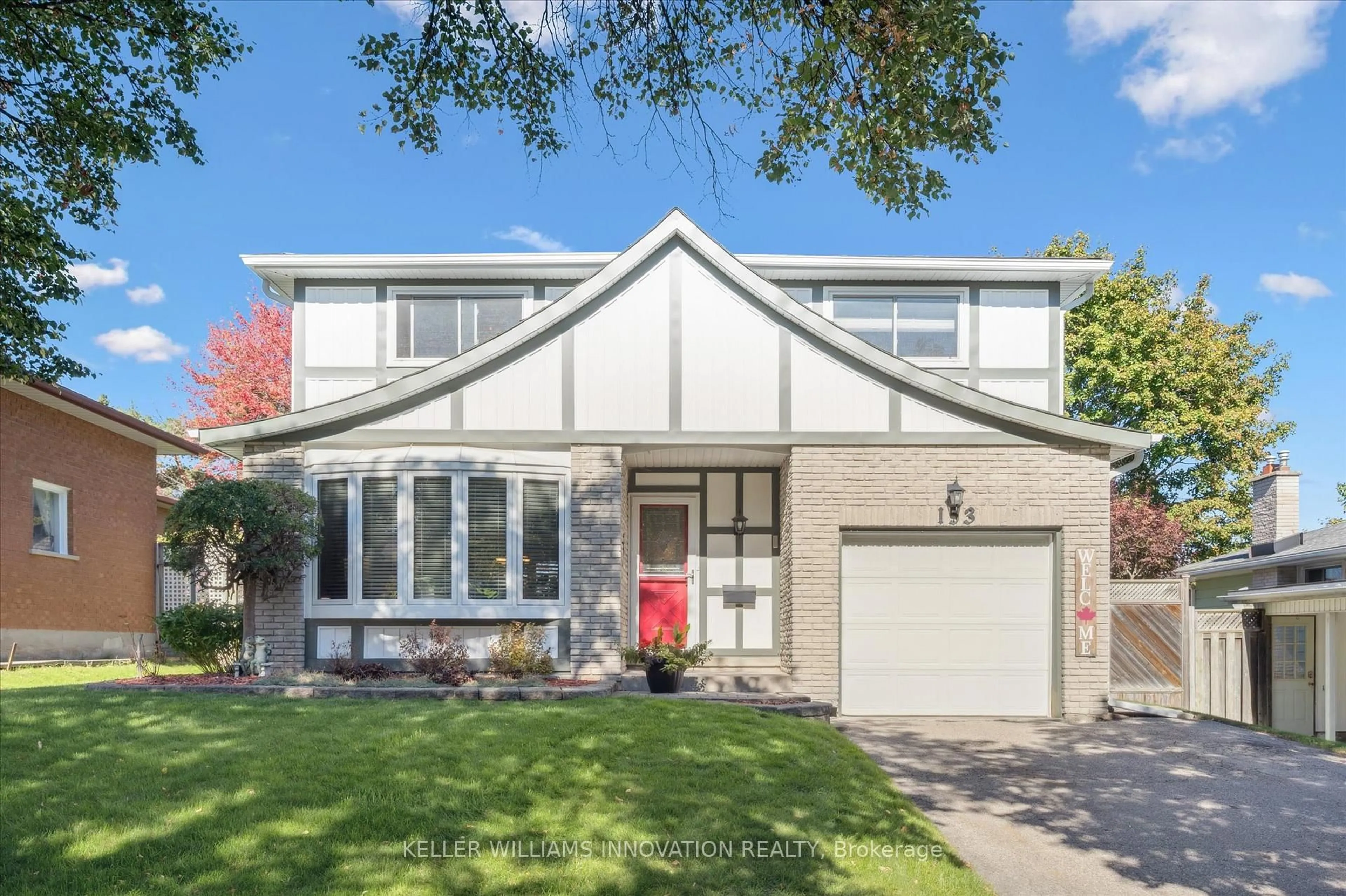Home with vinyl exterior material, street for 153 Forestwood Dr, Kitchener Ontario N2N 1B7