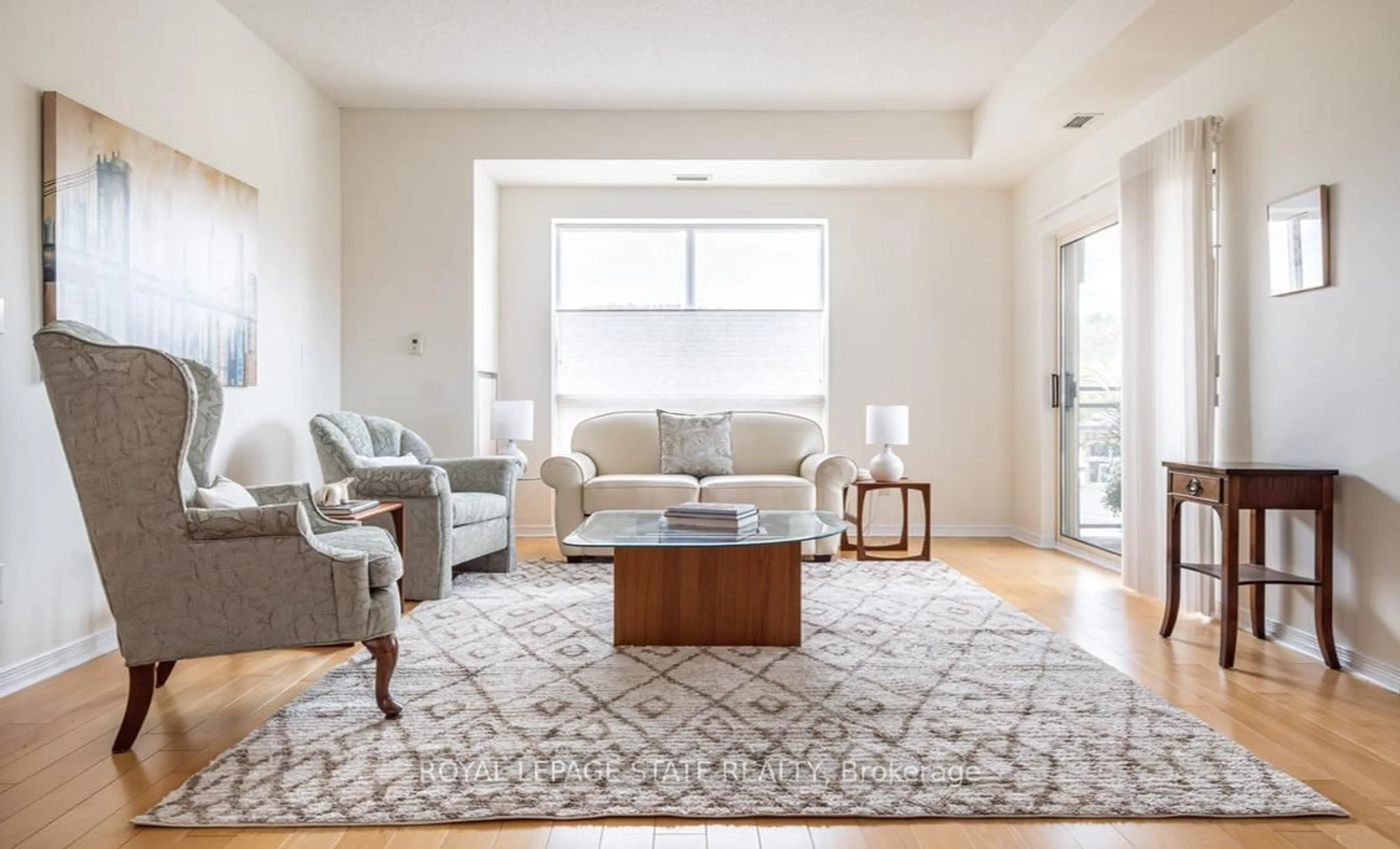 Living room with furniture, unknown for 4000 Creekside Dr #401, Hamilton Ontario L9H 7S9
