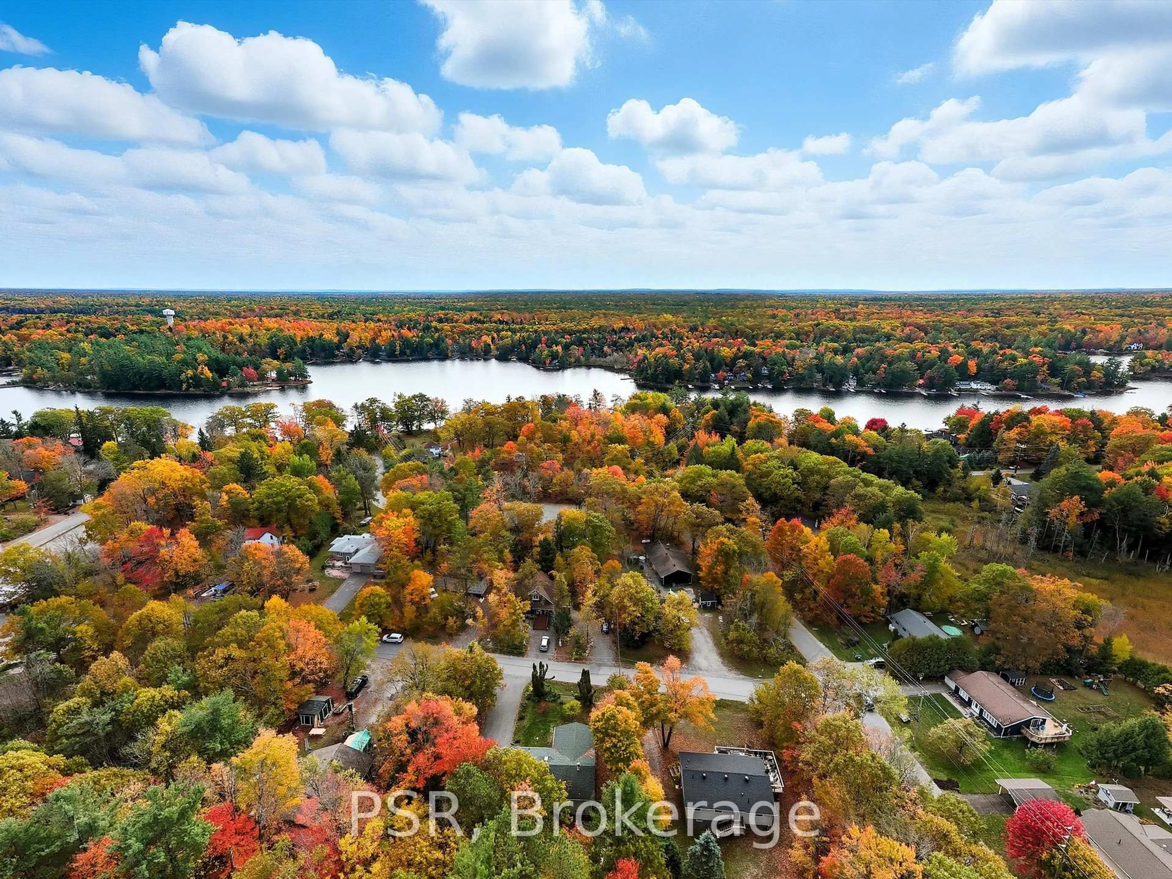 A pic from outside/outdoor area/front of a property/back of a property/a pic from drone, water/lake/river/ocean view for 1016 Victoria St, Muskoka Lakes Ontario L0K 1E0