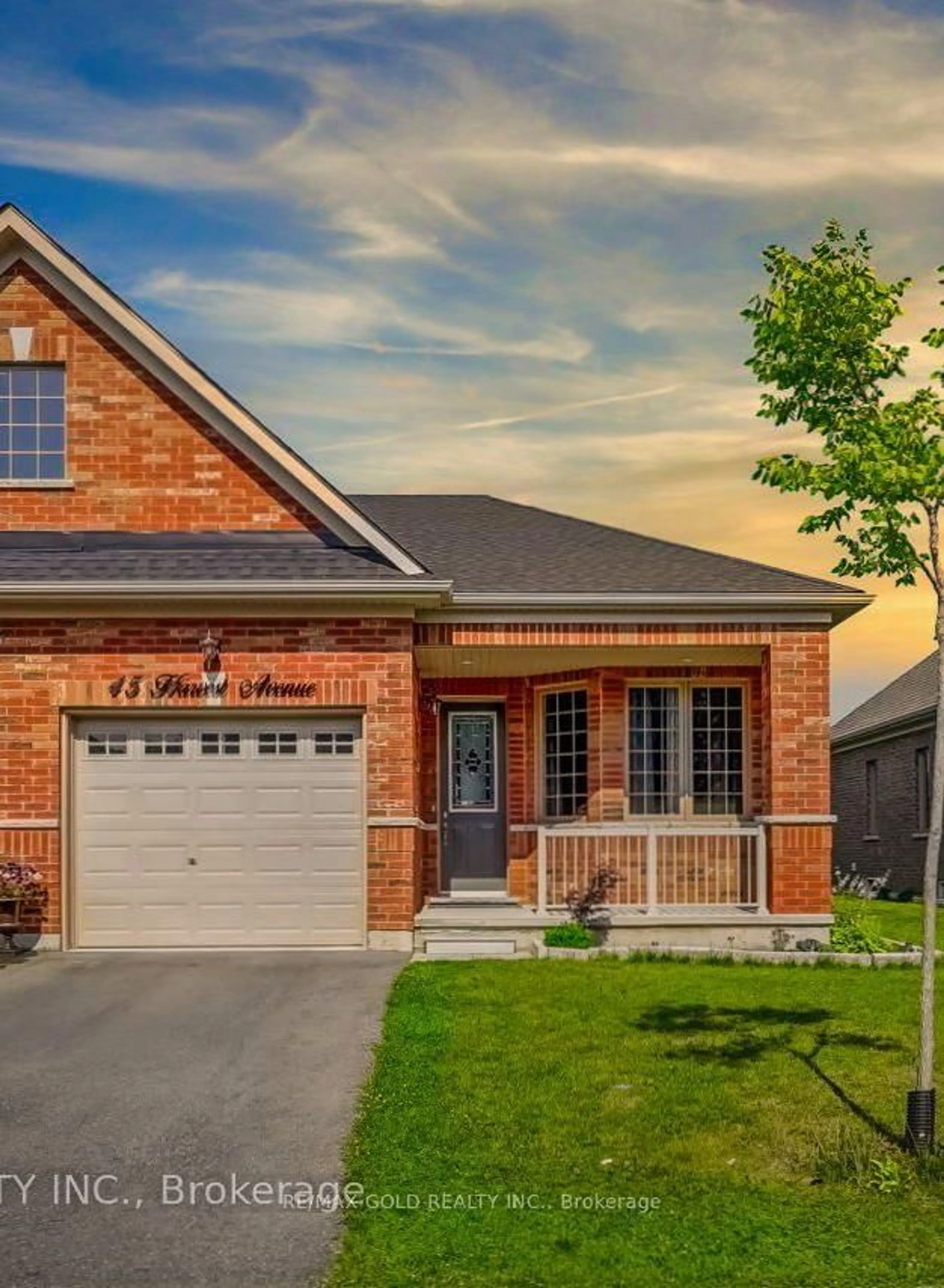 Home with brick exterior material, street for 45 Harvest Ave, Tillsonburg Ontario N4G 0H9
