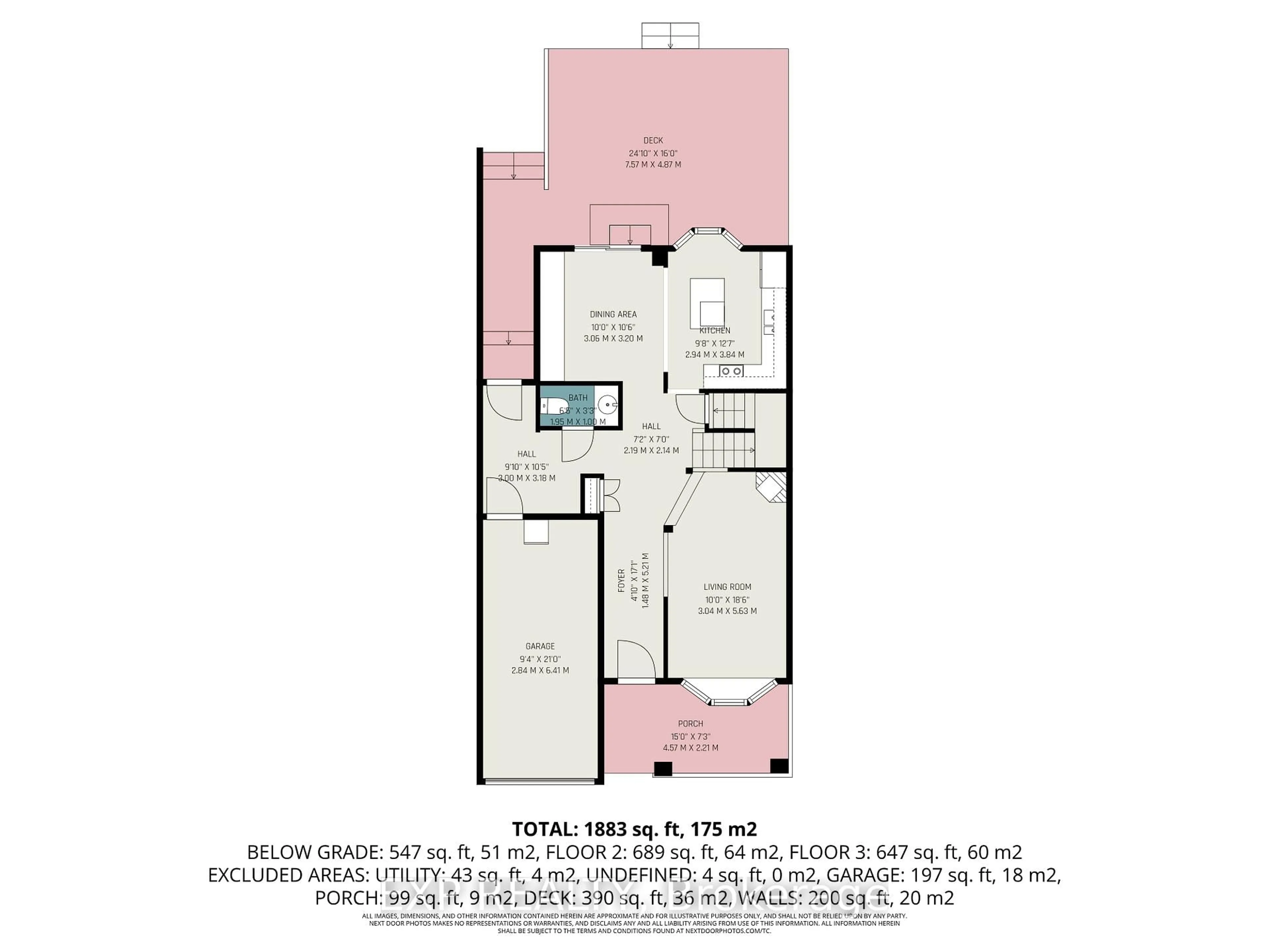 Floor plan for 1105 Taffy Lane, Orleans Ontario K1C 1Y4