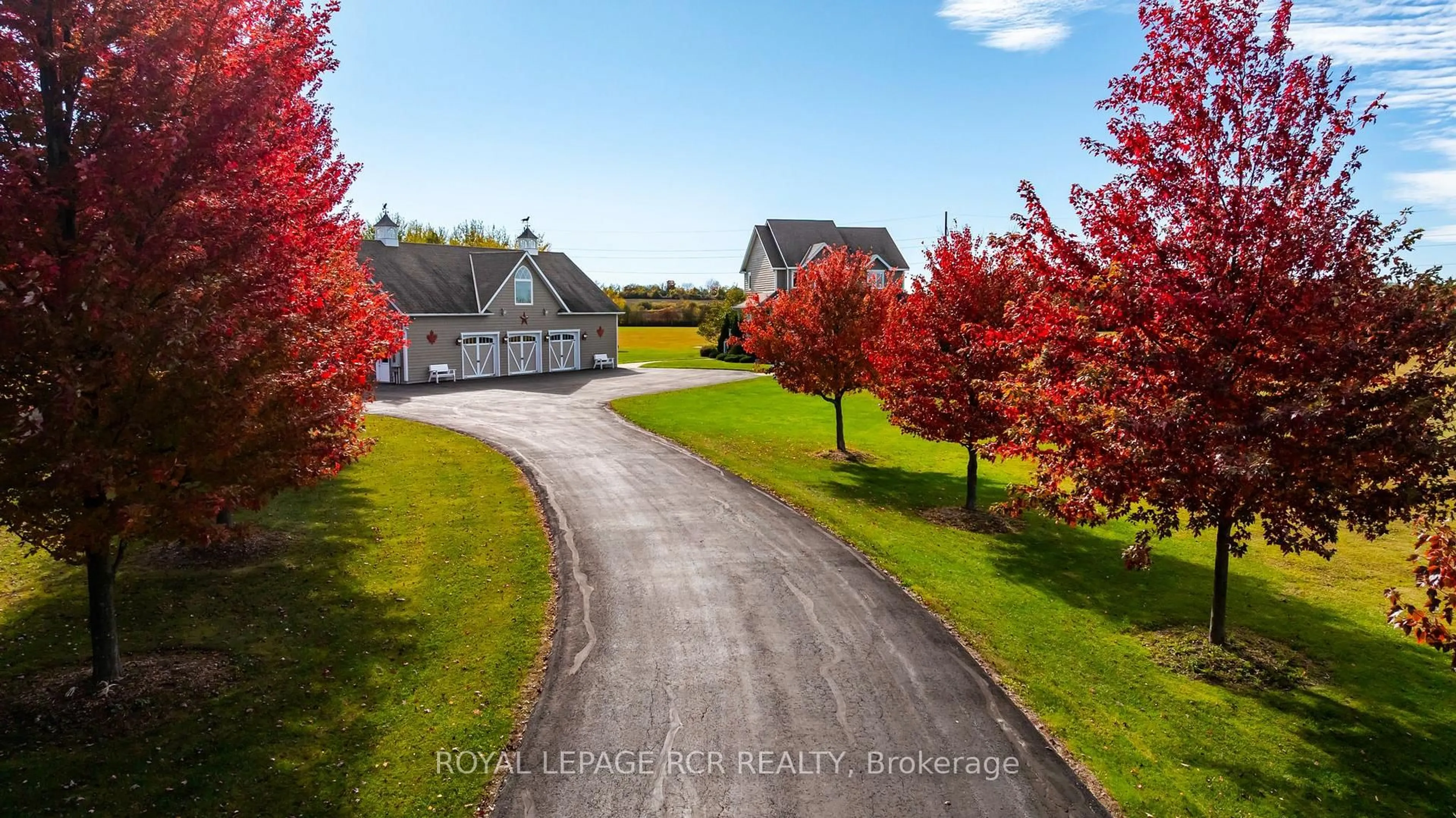 A pic from outside/outdoor area/front of a property/back of a property/a pic from drone, street for 473516 County Rd 11, Amaranth Ontario L9W 0R3