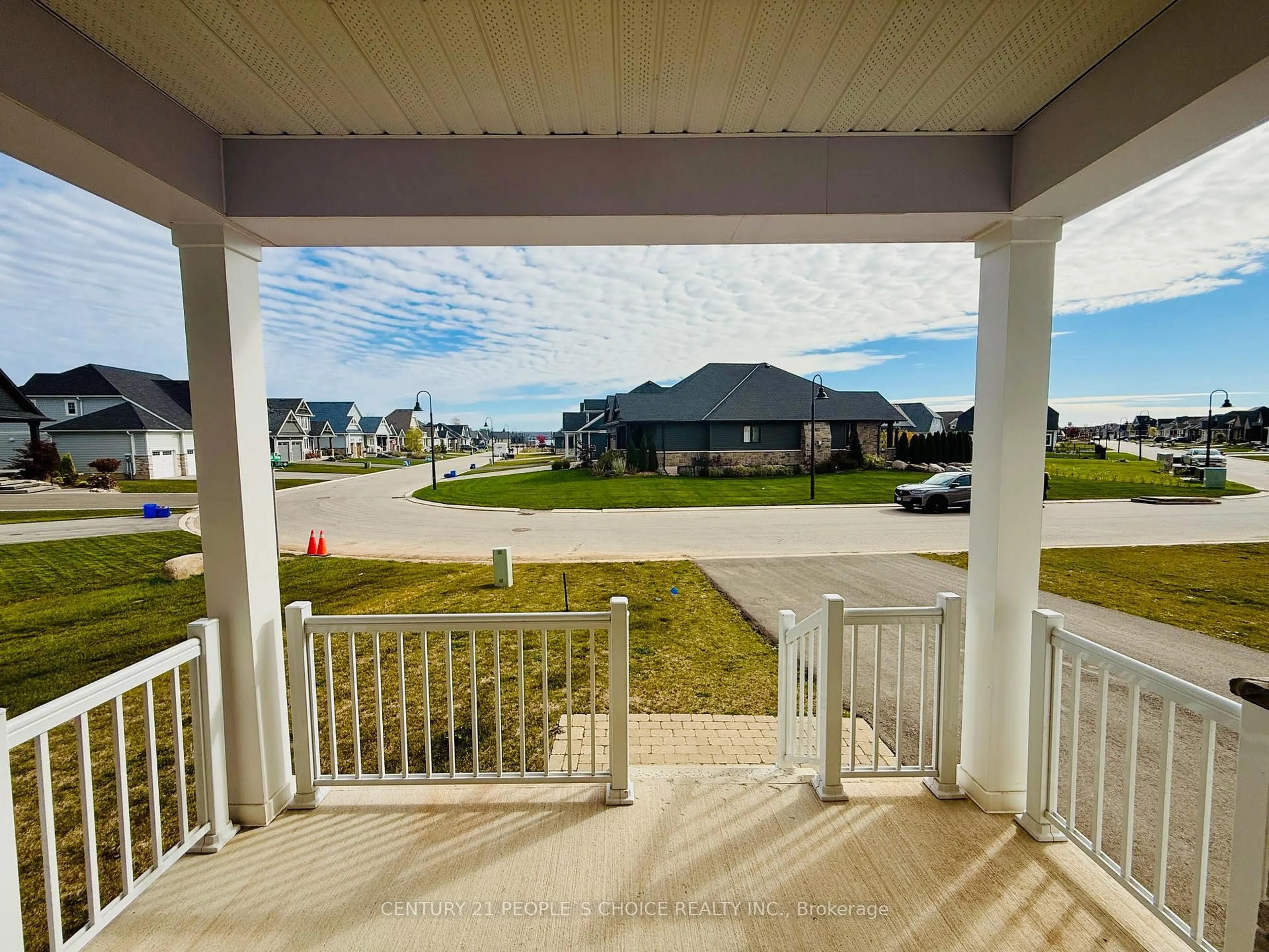 A pic from outside/outdoor area/front of a property/back of a property/a pic from drone, water/lake/river/ocean view for 266 Snowberry Lane, Georgian Bluffs Ontario N0H 1S0
