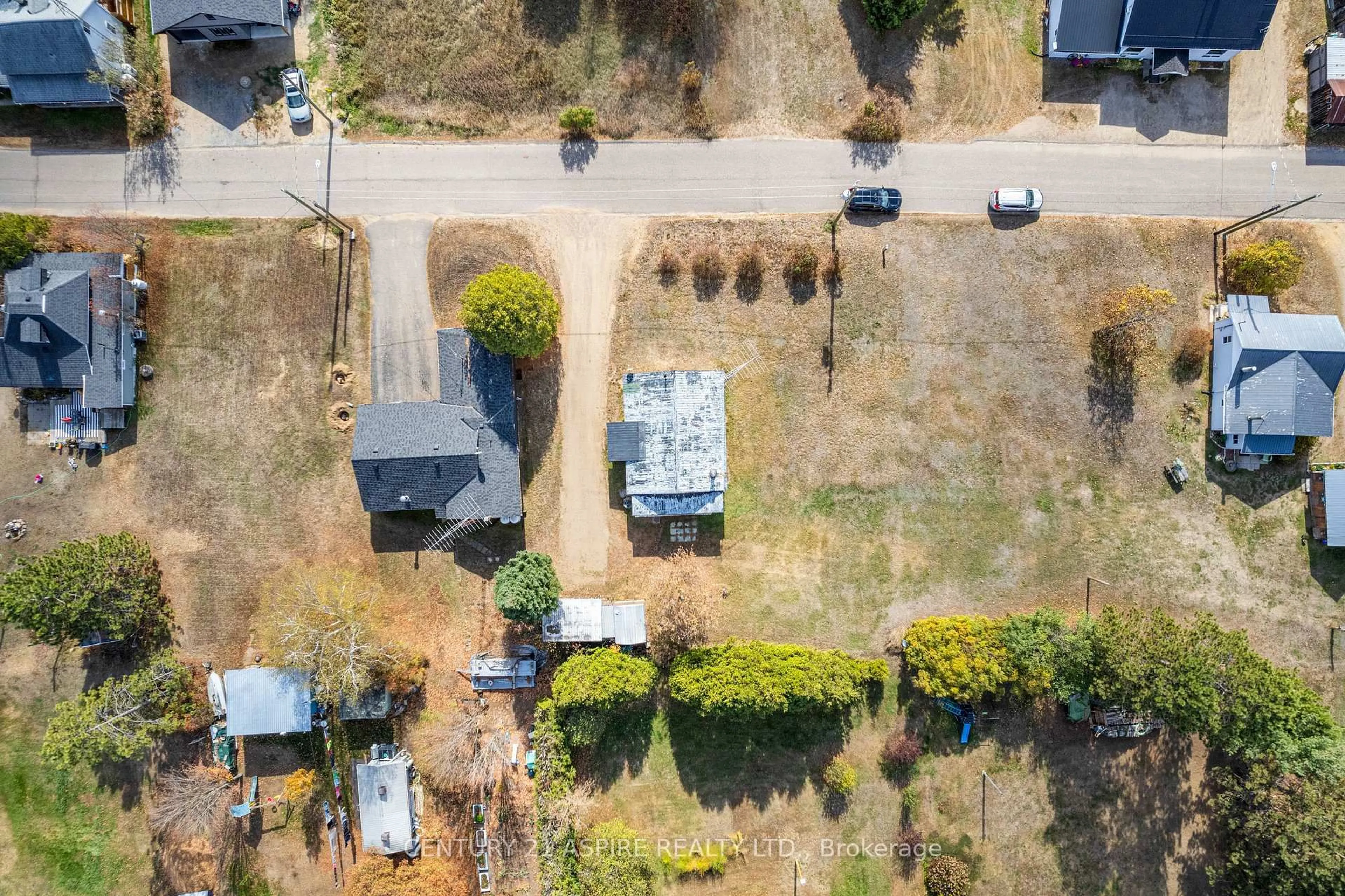 A pic from outside/outdoor area/front of a property/back of a property/a pic from drone, street for 22 Zilney St, Barry's Bay Ontario K0J 1B0