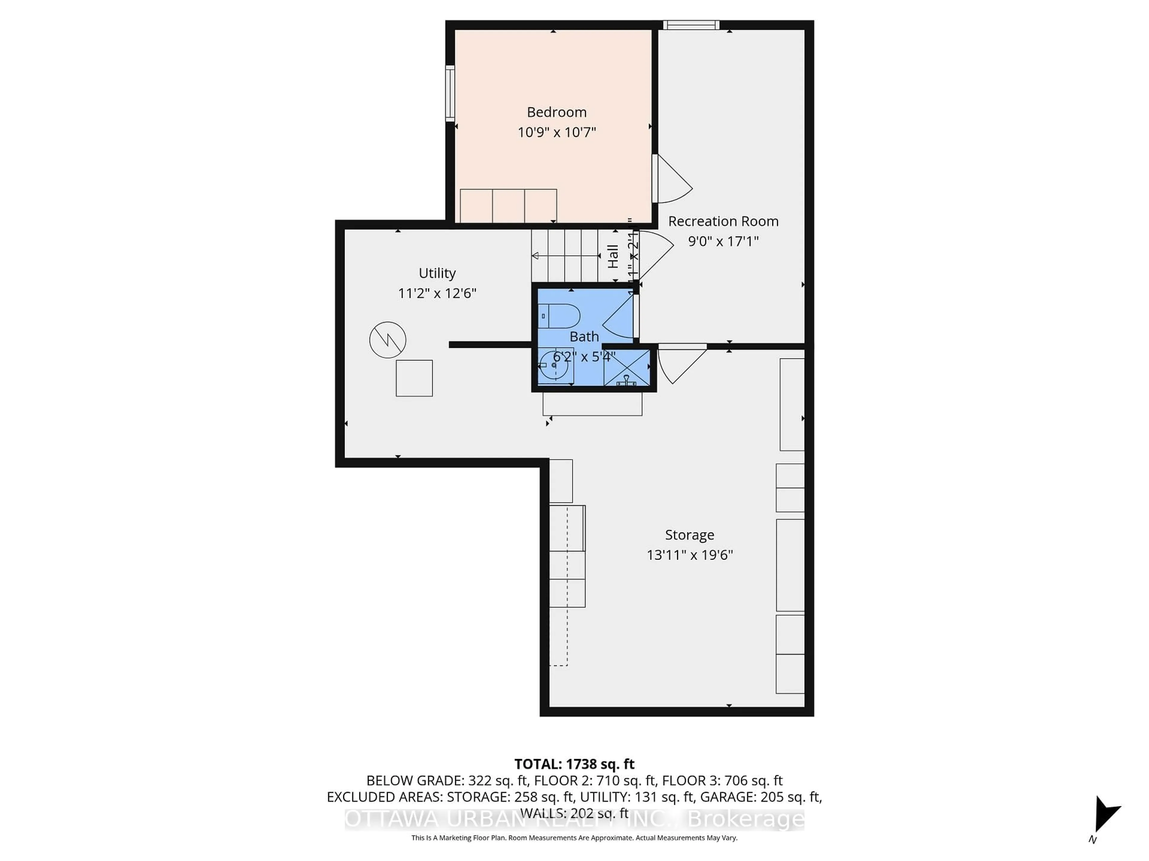 Floor plan for 7986 Decarie Dr, Ottawa Ontario K1C 2C4