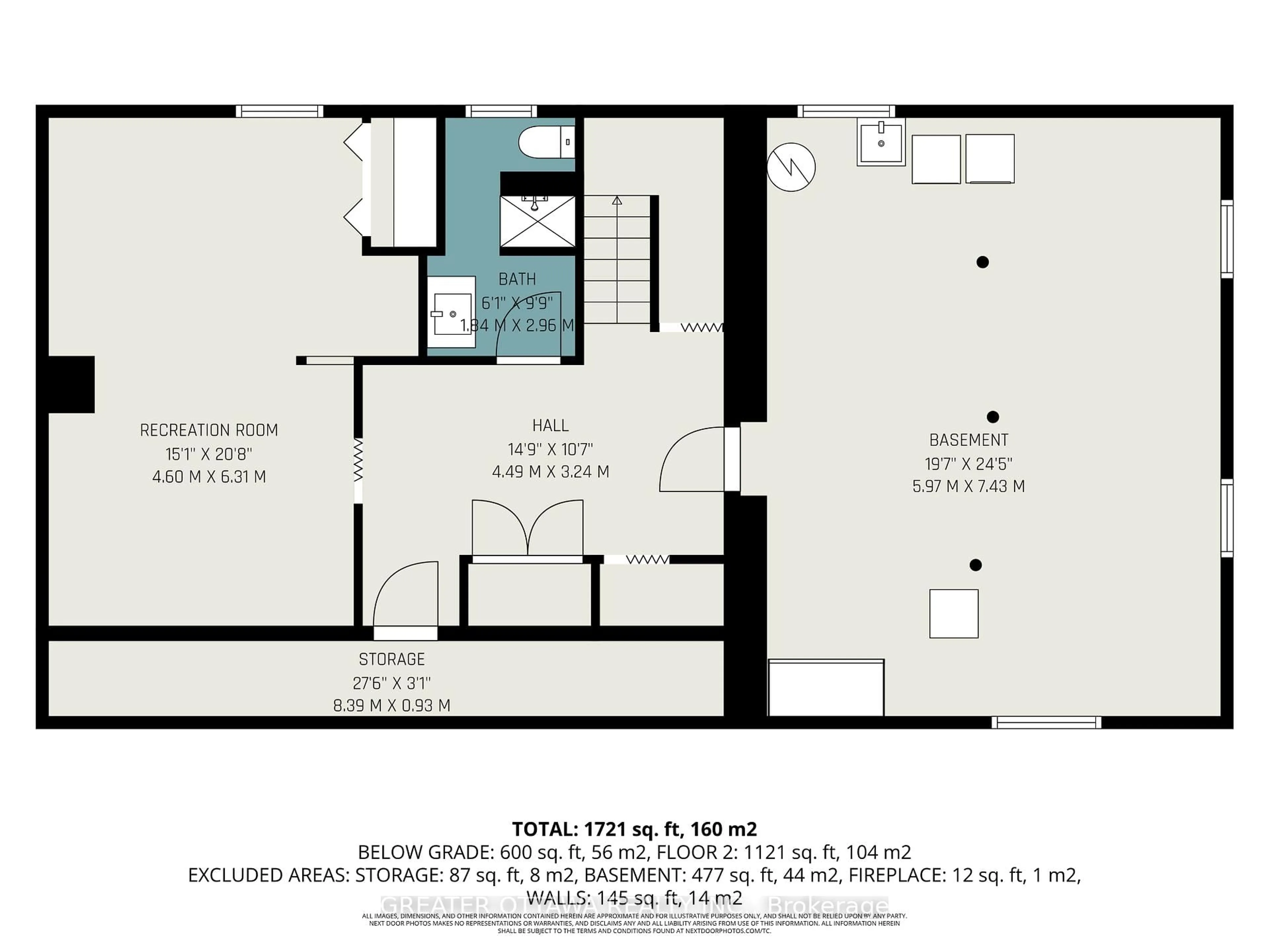 Floor plan for 2200 Flower Ave, Ottawa Ontario K2B 7A8