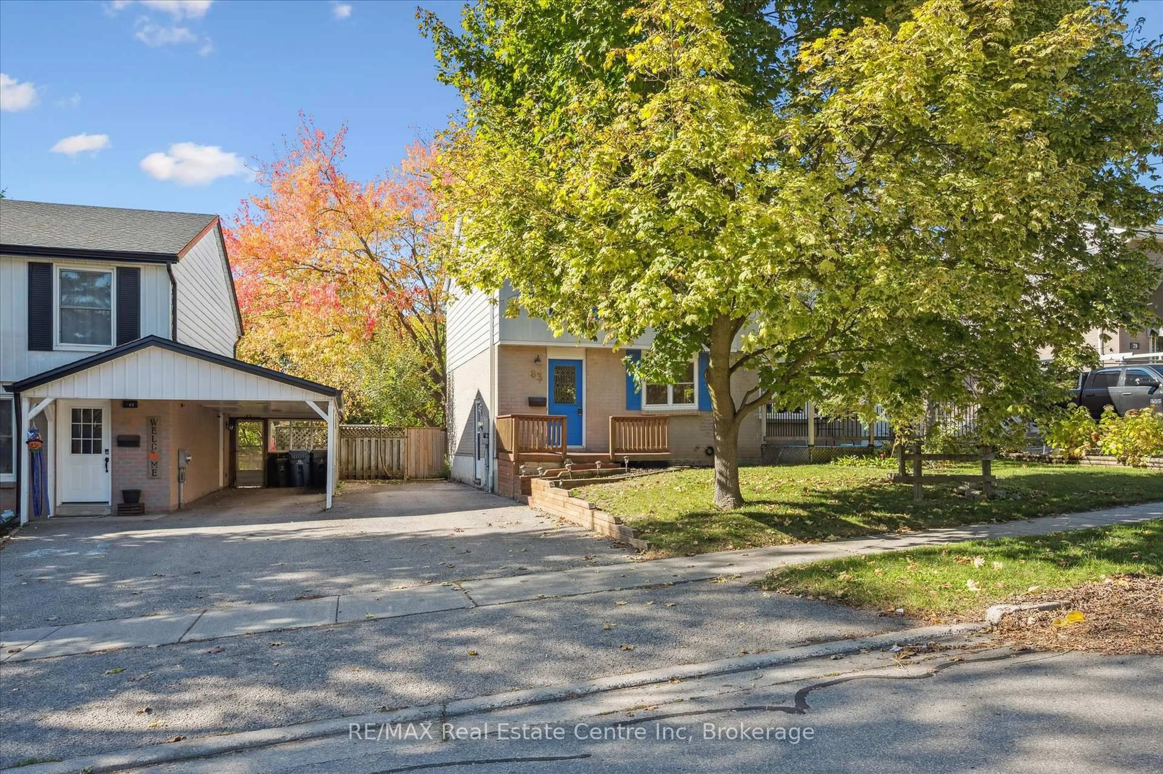 A pic from outside/outdoor area/front of a property/back of a property/a pic from drone, street for 83 Hadati Rd, Guelph Ontario N1E 6G9