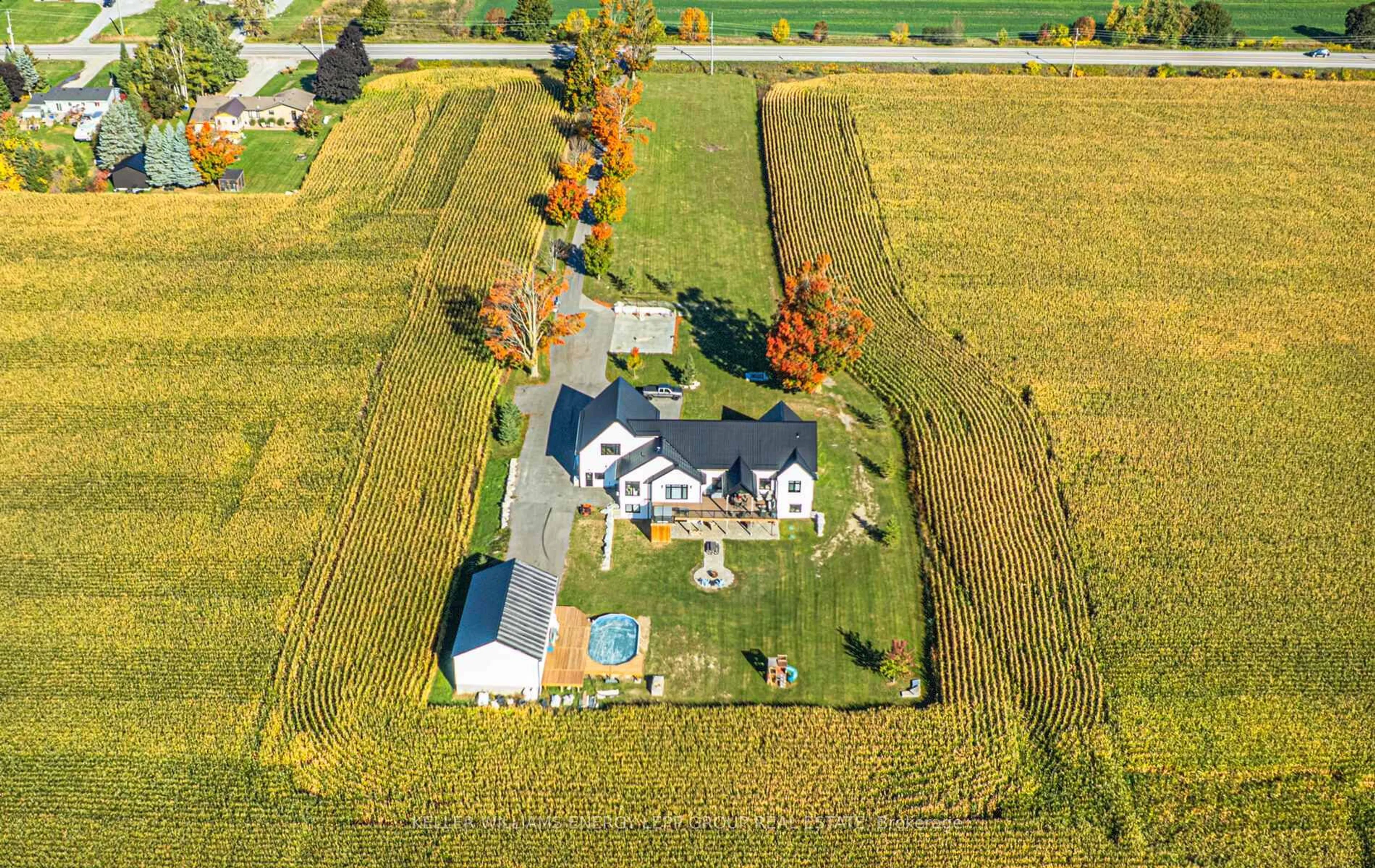 A pic from outside/outdoor area/front of a property/back of a property/a pic from drone, street for 305 Glenarm Rd, Kawartha Lakes Ontario K0M 2T0