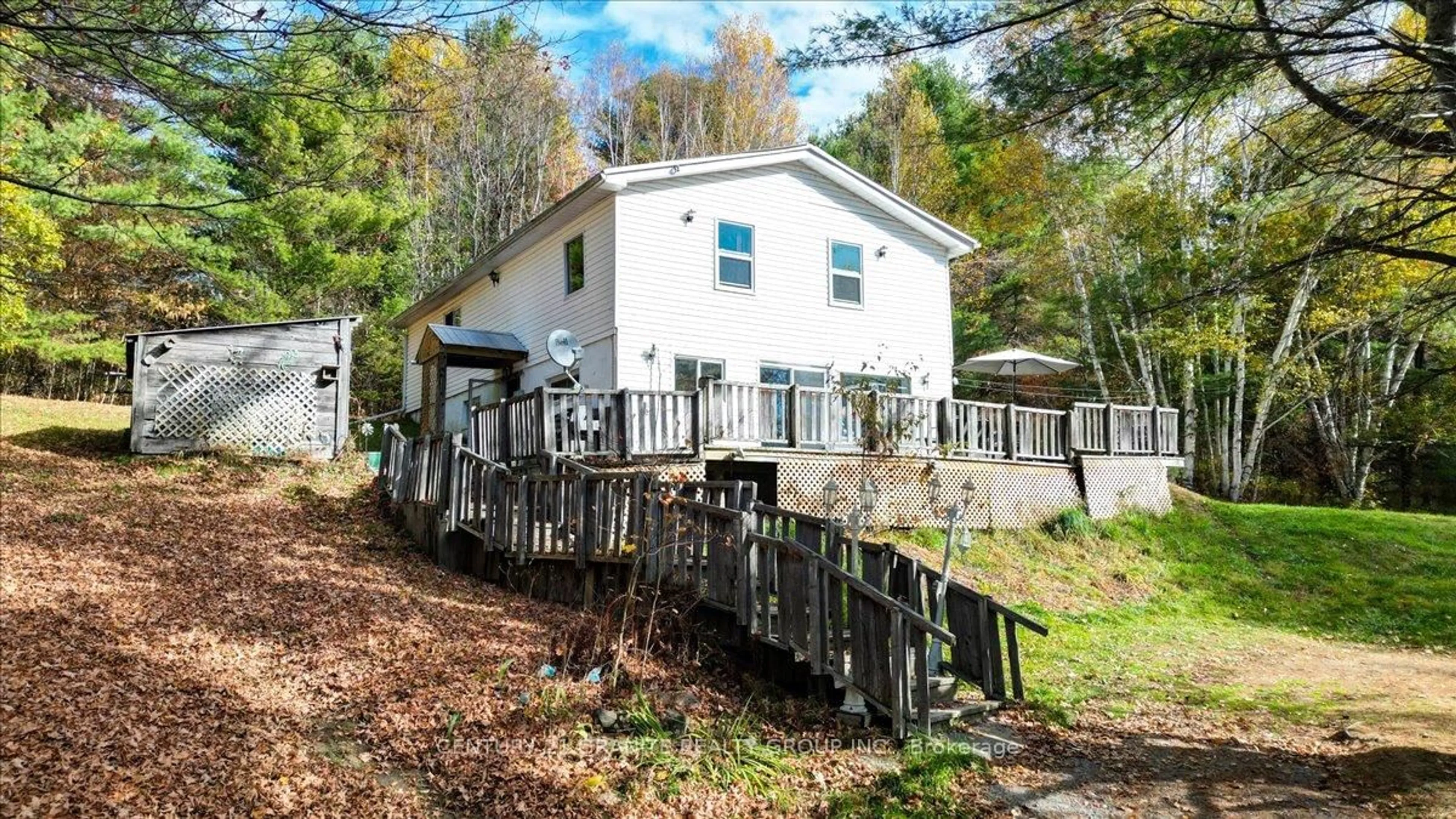 A pic from outside/outdoor area/front of a property/back of a property/a pic from drone, unknown for 482 Old L'Amable Rd, Bancroft Ontario K0L 1C0