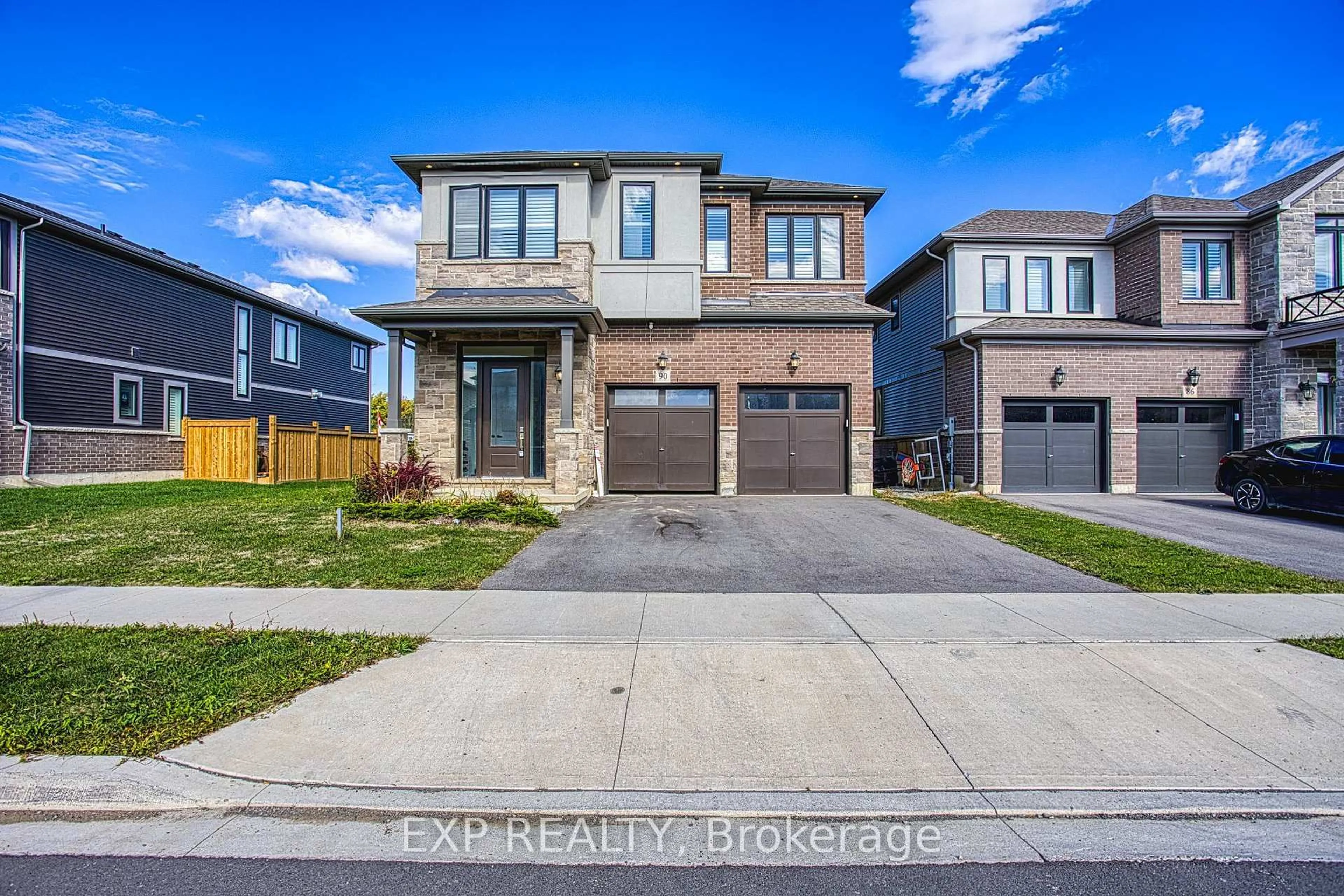 Home with brick exterior material, street for 90 Spitfire Dr, Hamilton Ontario L0R 1W0