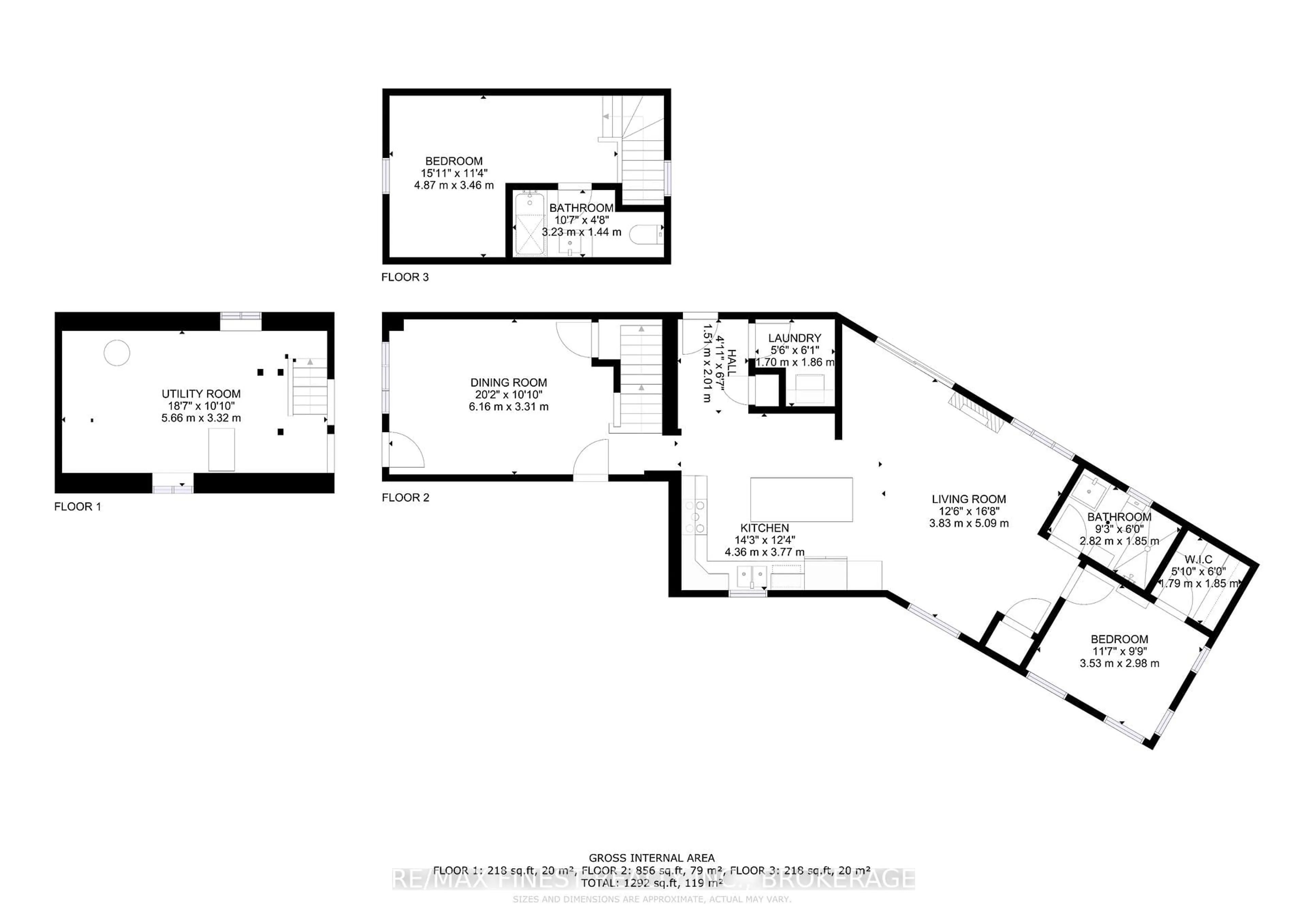Floor plan for 609 Union St, Kingston Ontario K7M 2H7