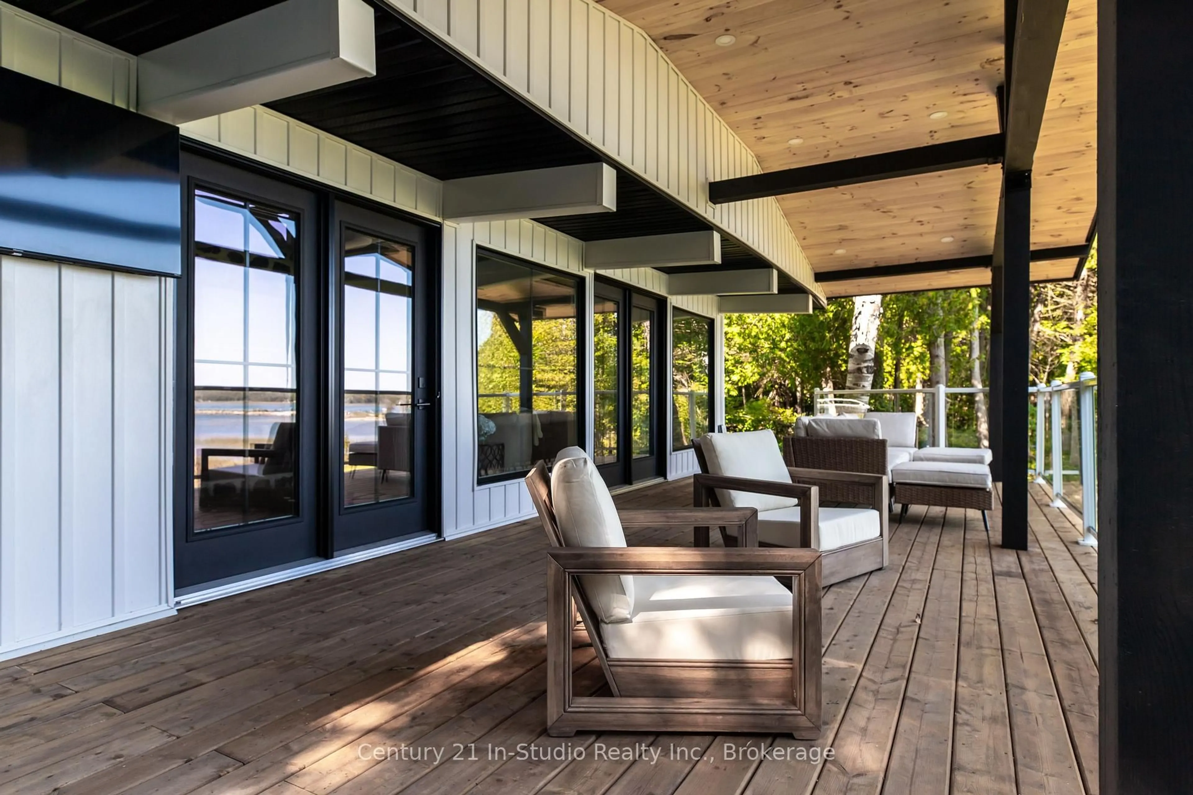 Patio, water/lake/river/ocean view for 193 Tamarac Rd, Northern Bruce Peninsula Ontario N0H 1W0