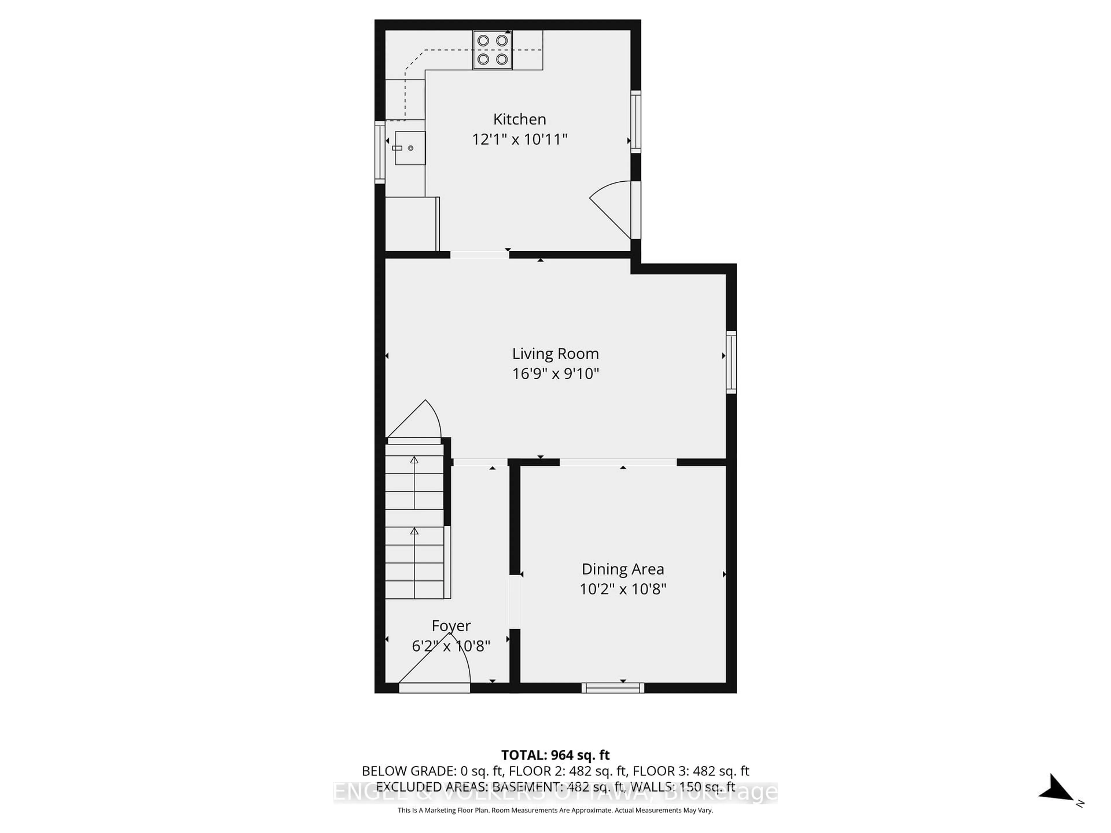 Floor plan for 530 Cambridge St, Ottawa Ontario K1S 4J3