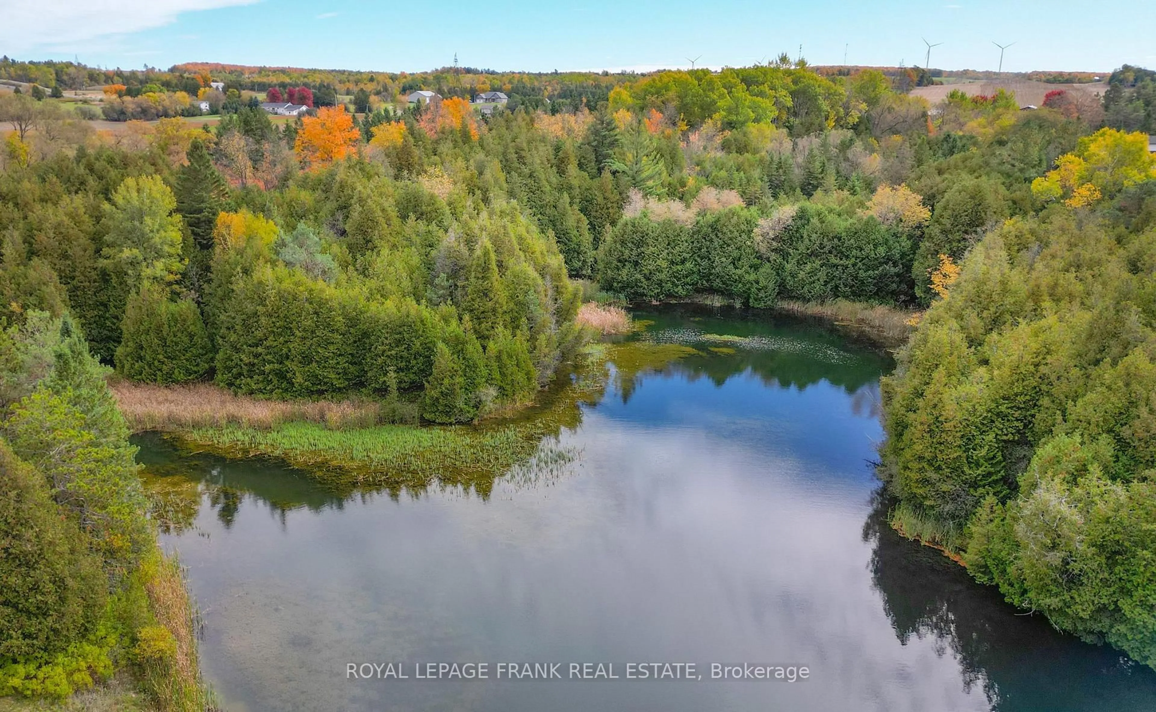 A pic from outside/outdoor area/front of a property/back of a property/a pic from drone, water/lake/river/ocean view for 46 Century Farm Rd, Kawartha Lakes Ontario L0A 1K0
