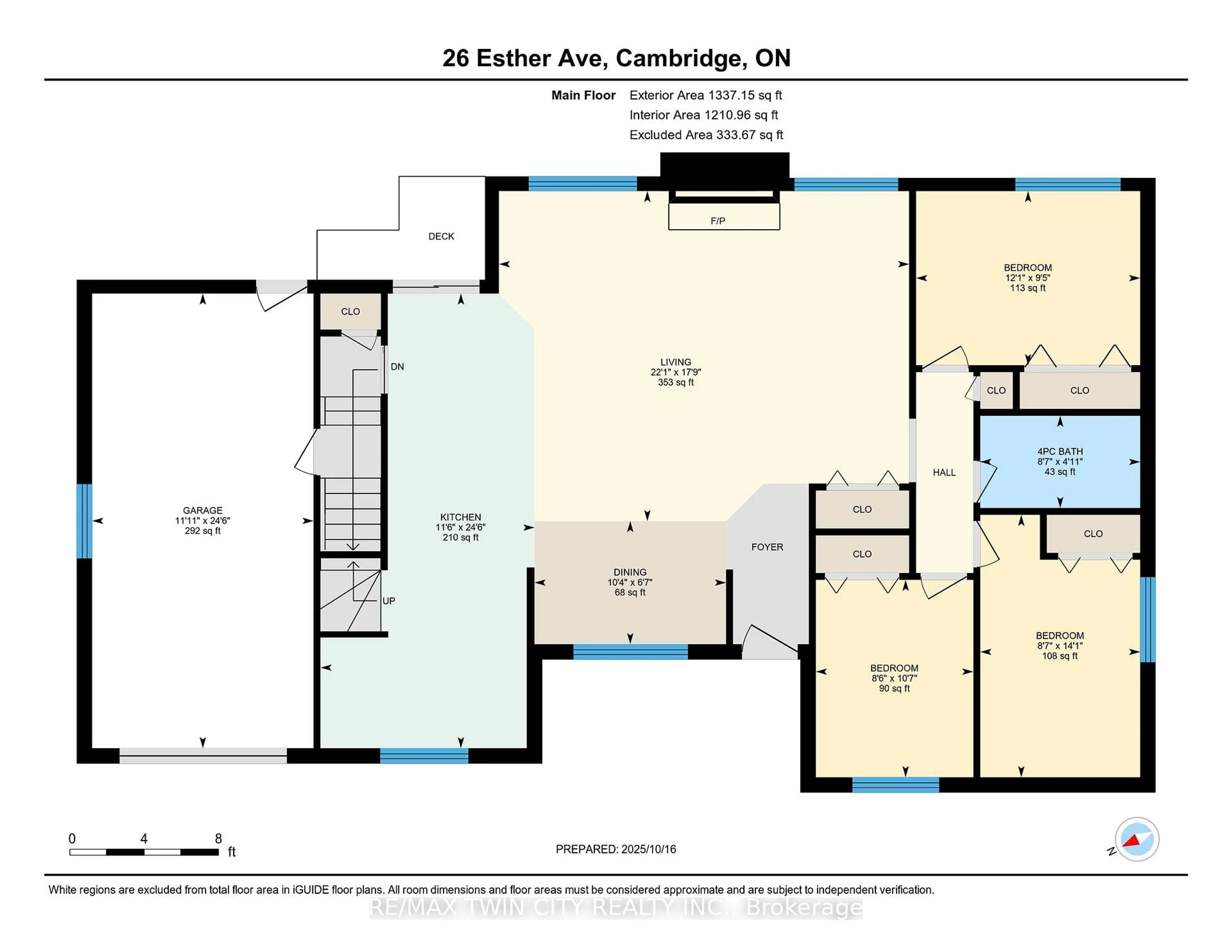 Floor plan for 26 Esther Ave, Cambridge Ontario N1S 4L6