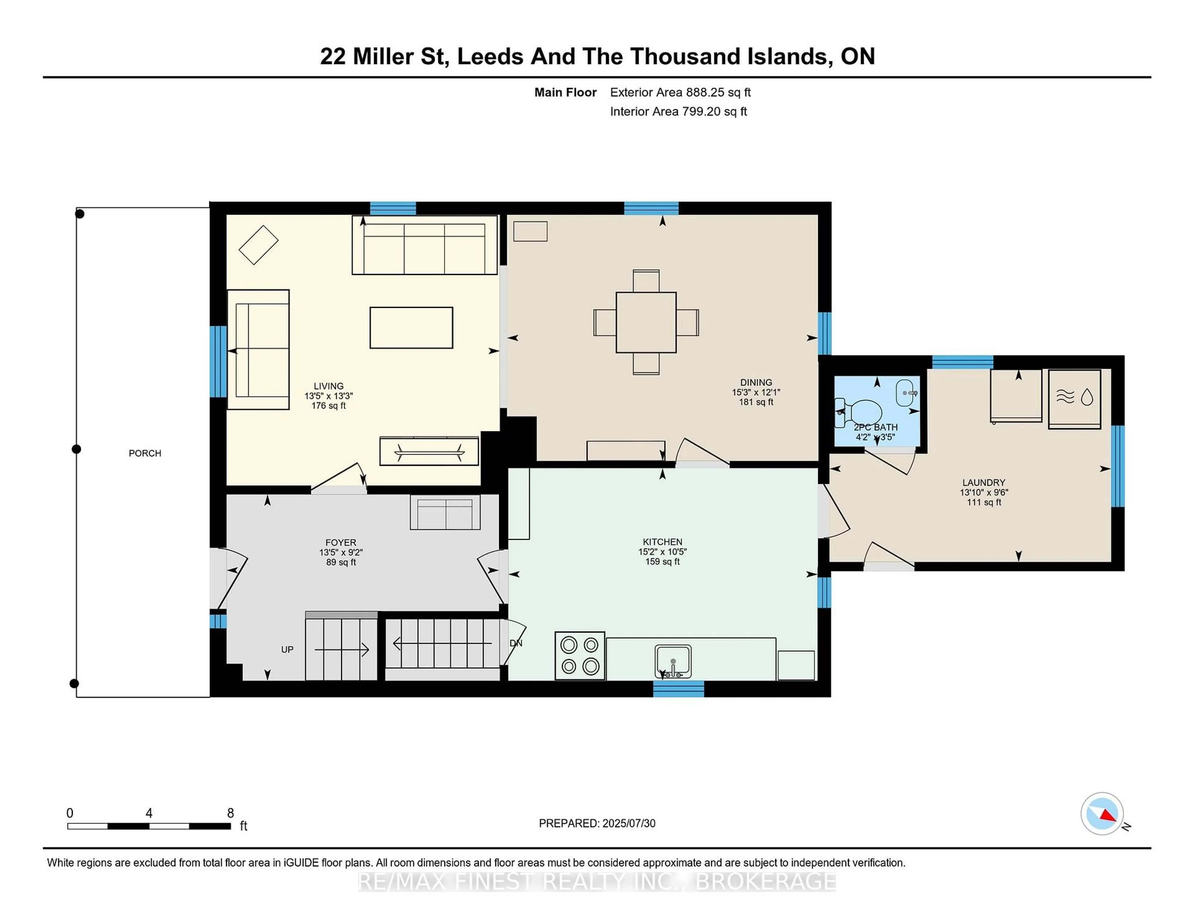 Floor plan for 22 Miller St, Lansdowne Village Ontario K0E 1L0
