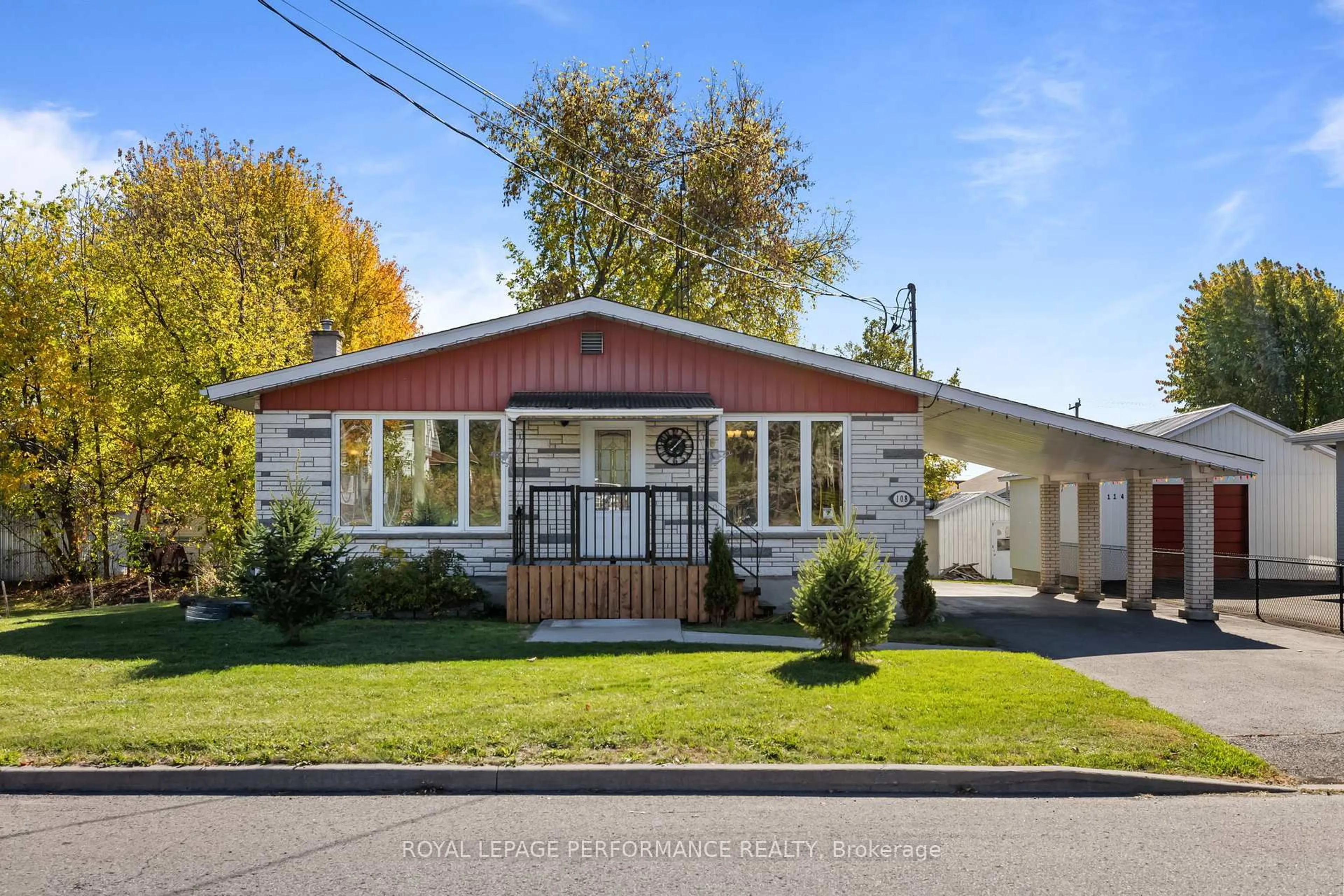 Home with vinyl exterior material, street for 108 Elgin St, North Glengarry Ontario K0C 1A0