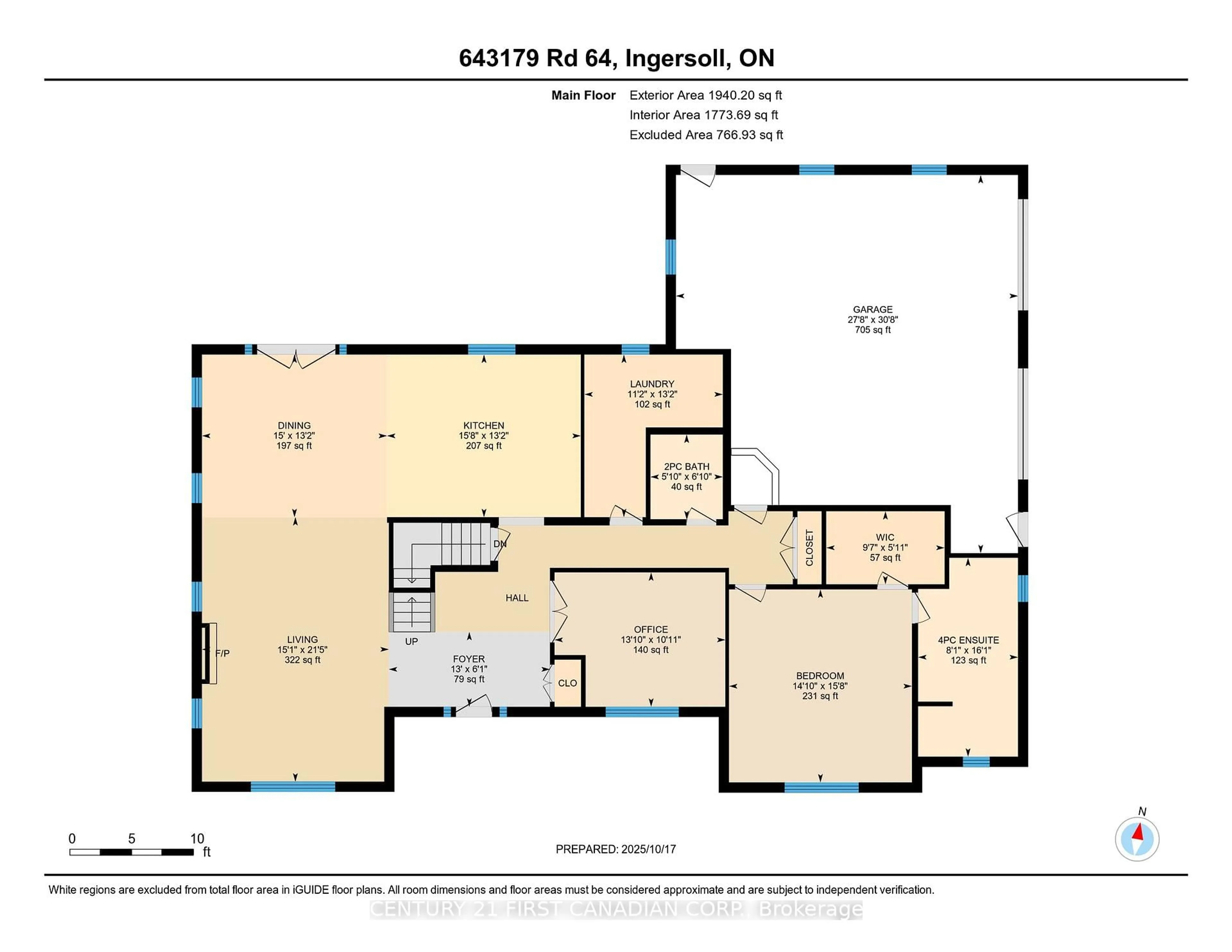Floor plan for 643179 Road 64 Rd, Zorra Ontario N5C 3J6