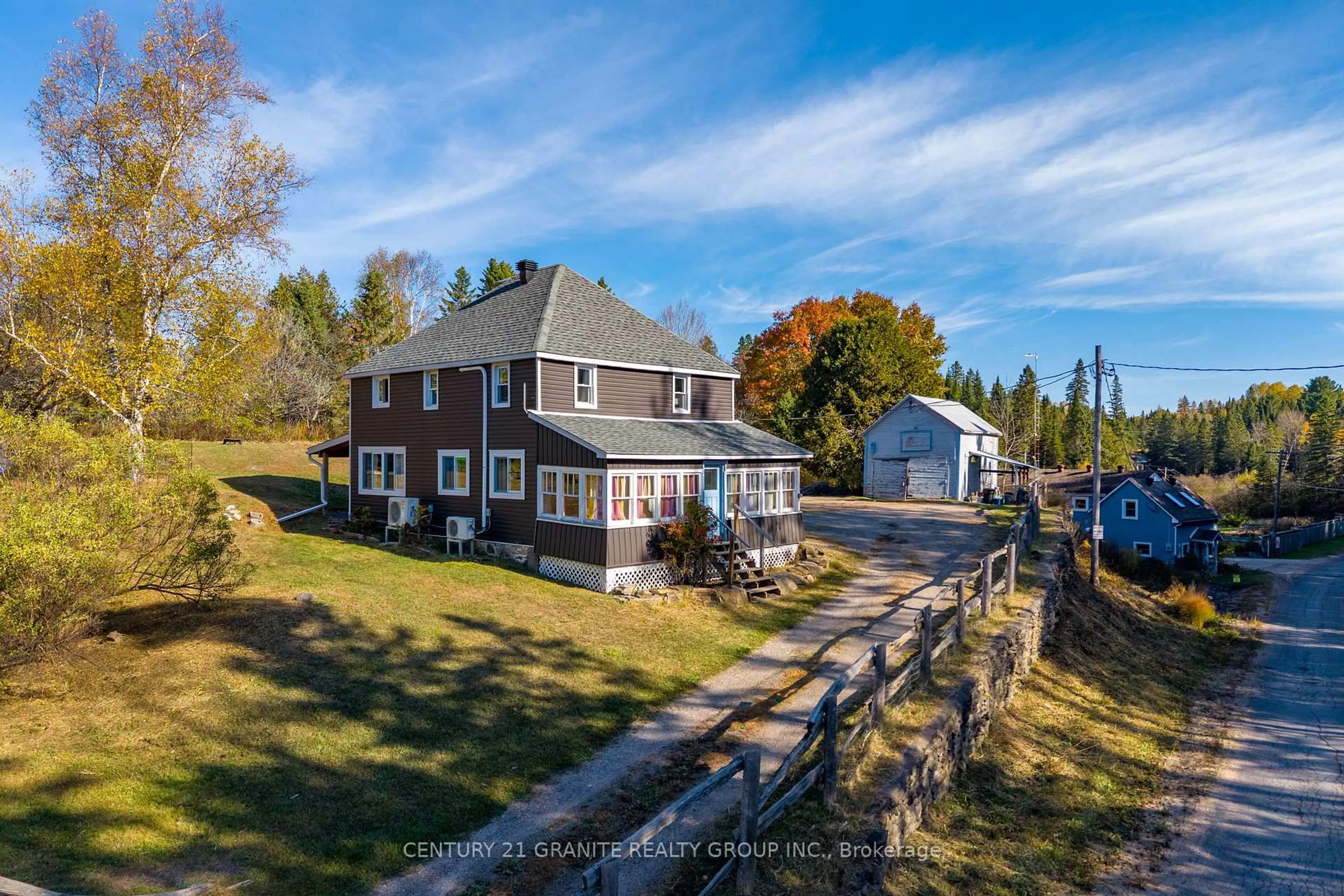 A pic from outside/outdoor area/front of a property/back of a property/a pic from drone, unknown for 993 Detlor Rd, Bancroft Ontario K0L 1C0