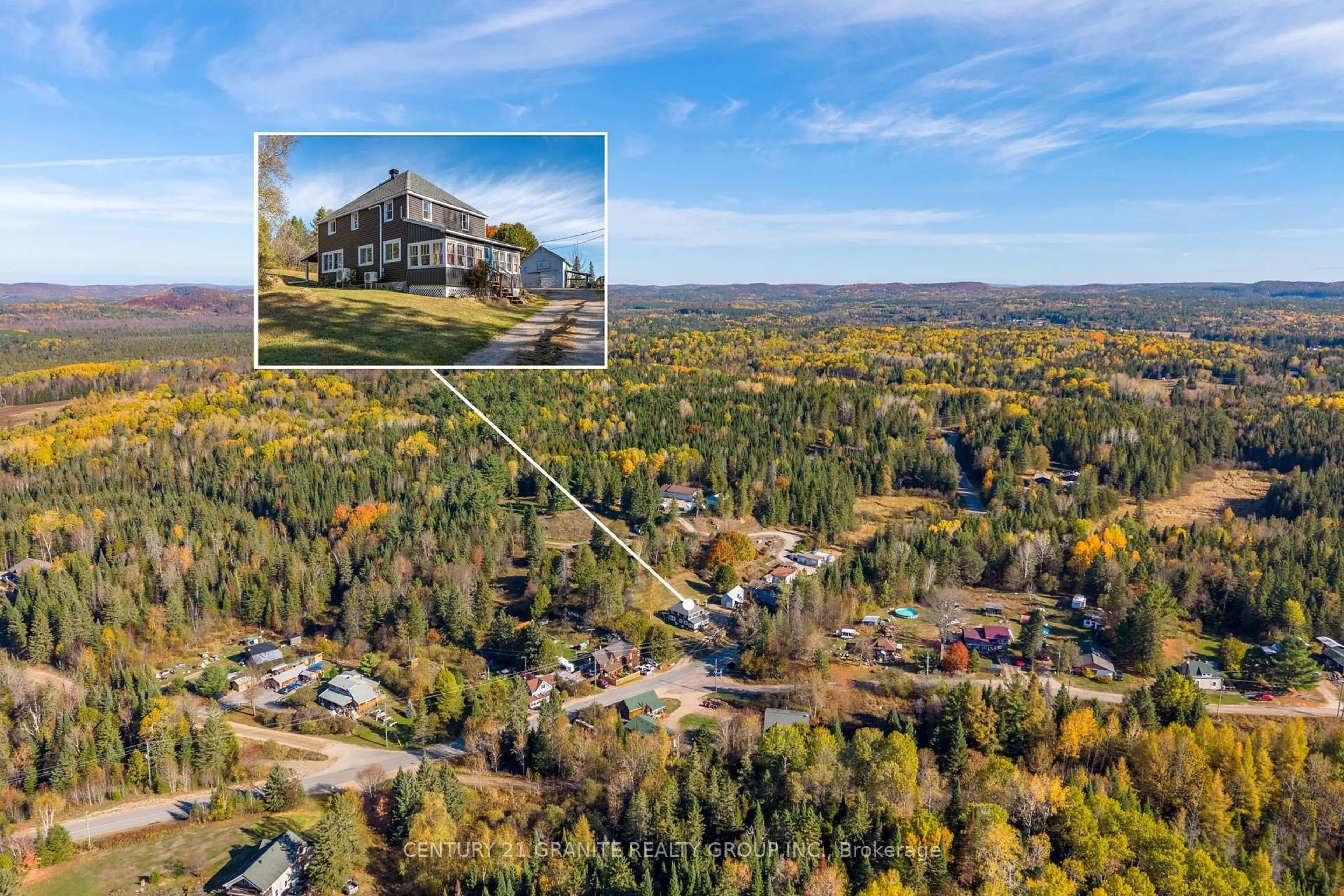 A pic from outside/outdoor area/front of a property/back of a property/a pic from drone, unknown for 993 Detlor Rd, Bancroft Ontario K0L 1C0