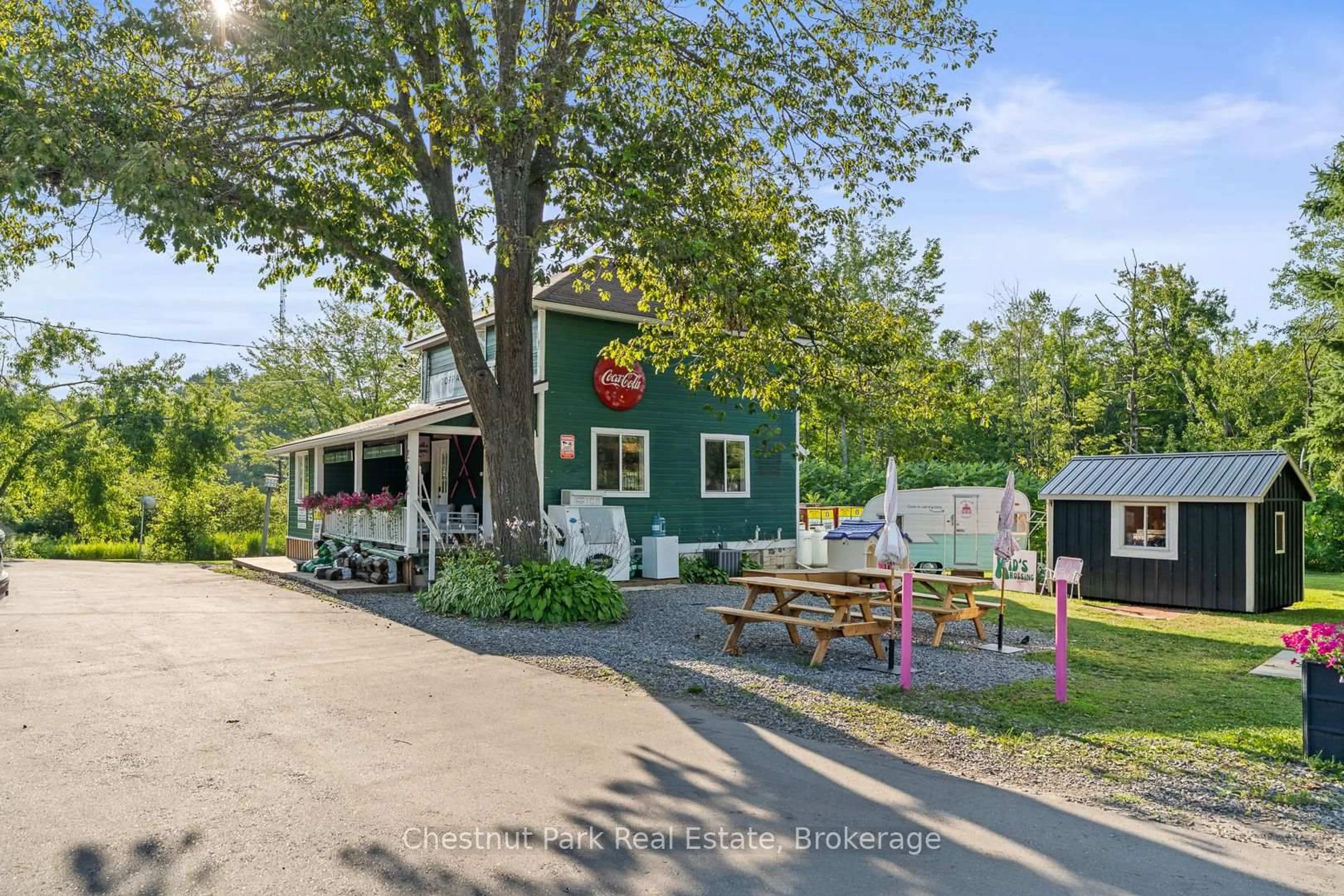 Patio, street for 2642 Muskoka 169 Rd, Muskoka Lakes Ontario P0C 1M0