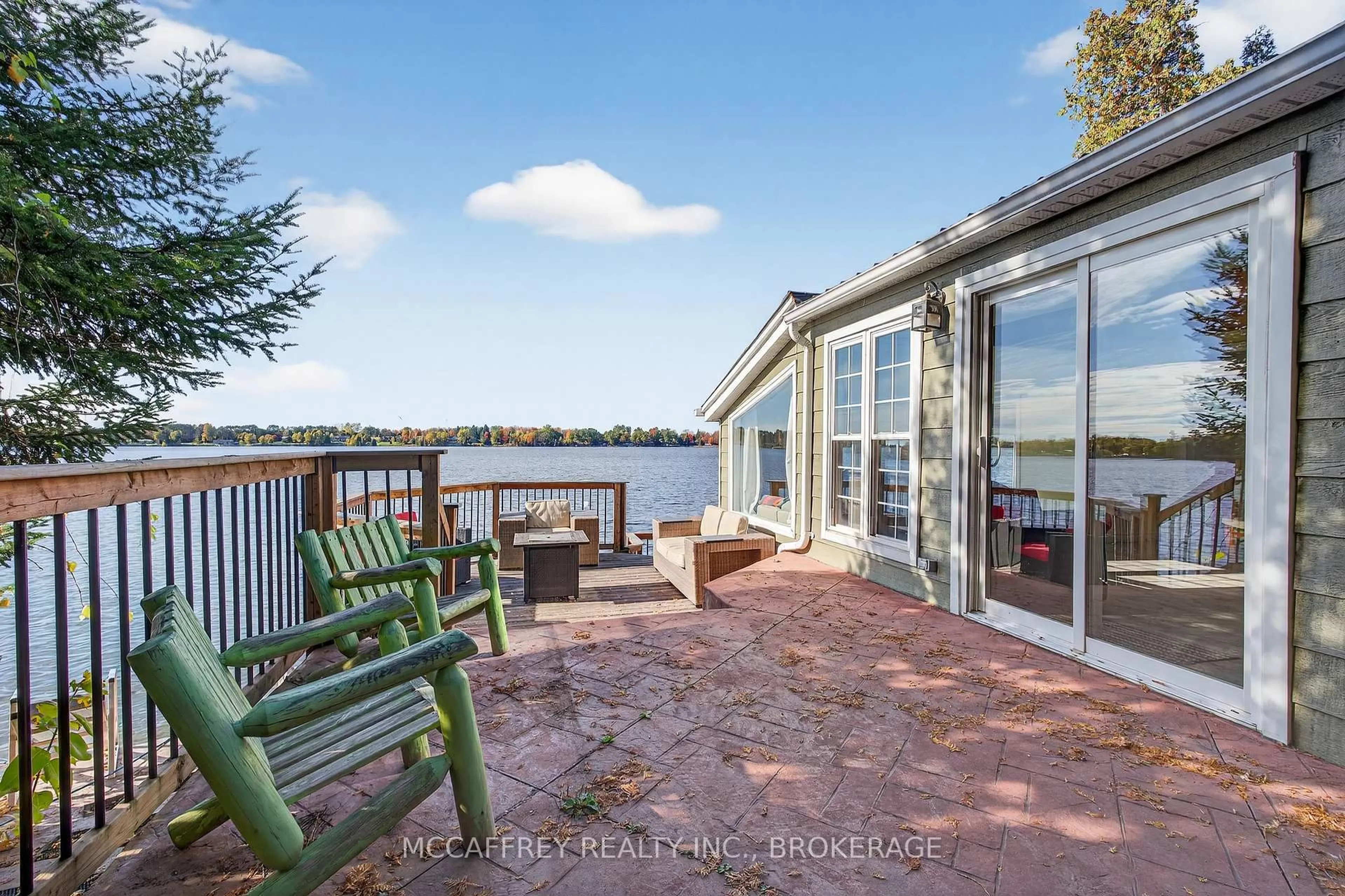 Patio, water/lake/river/ocean view for 19 Cherry Lane, Tamworth Ontario K0K 3G0