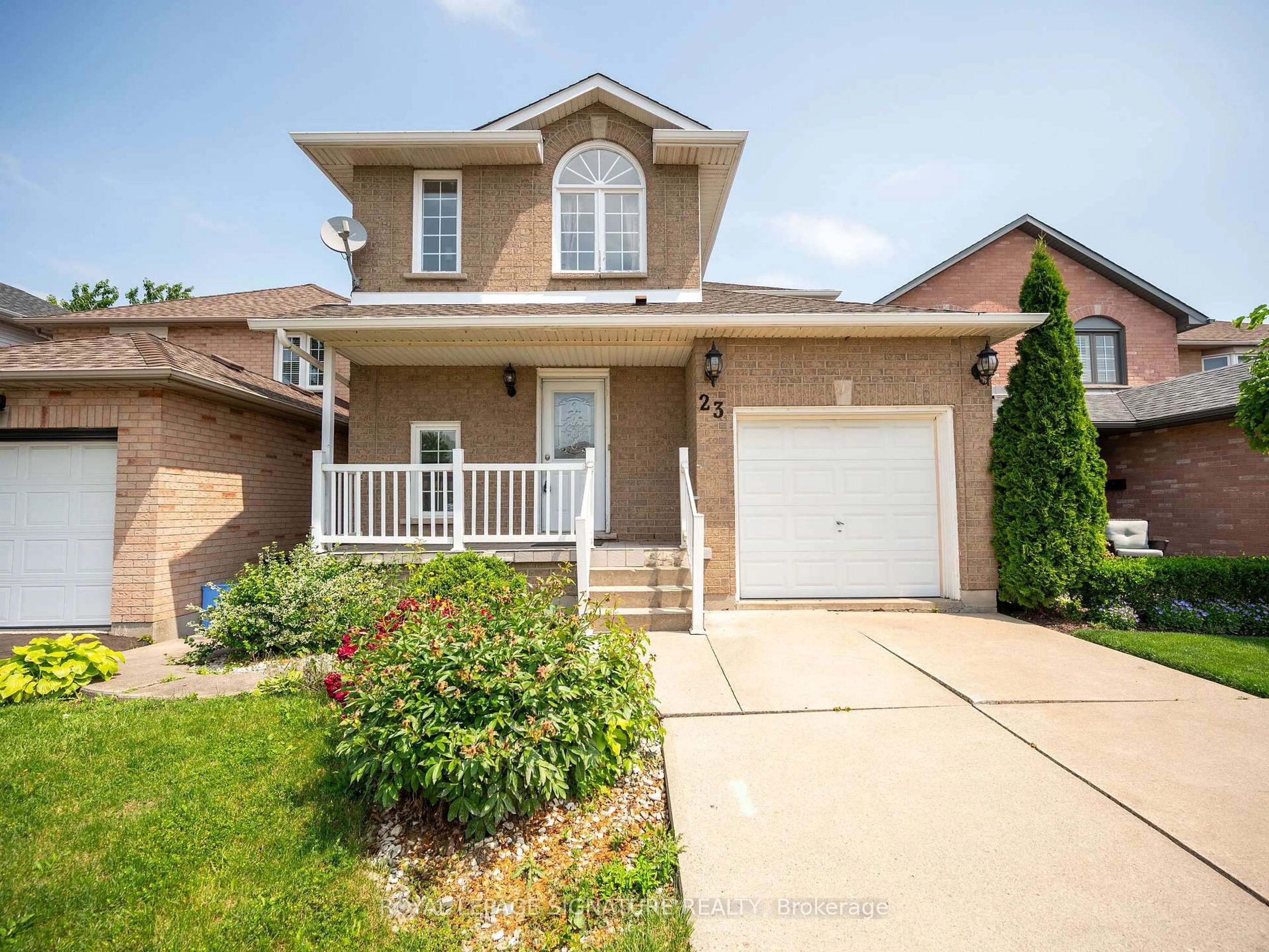 Home with brick exterior material, street for 23 Beaverton Dr, Hamilton Ontario L8W 3K9