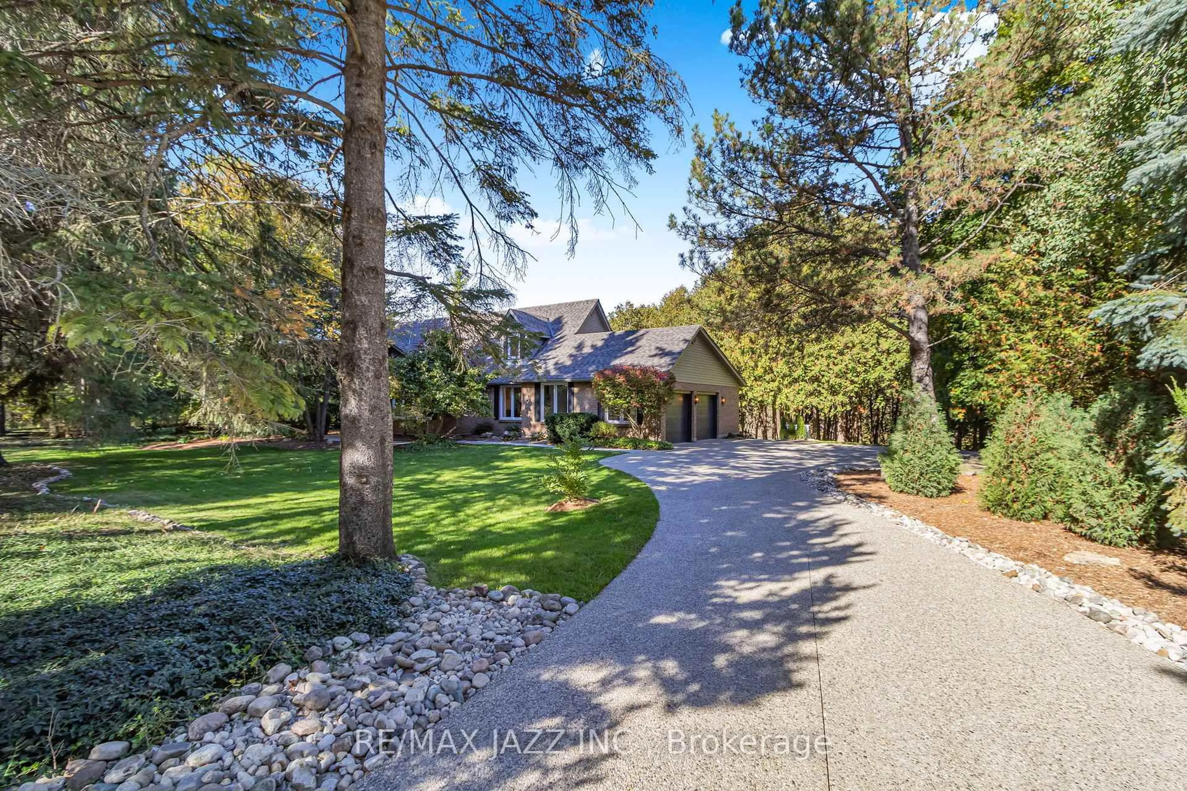 A pic from outside/outdoor area/front of a property/back of a property/a pic from drone, water/lake/river/ocean view for 430 South River Rd, Centre Wellington Ontario N0B 1S0