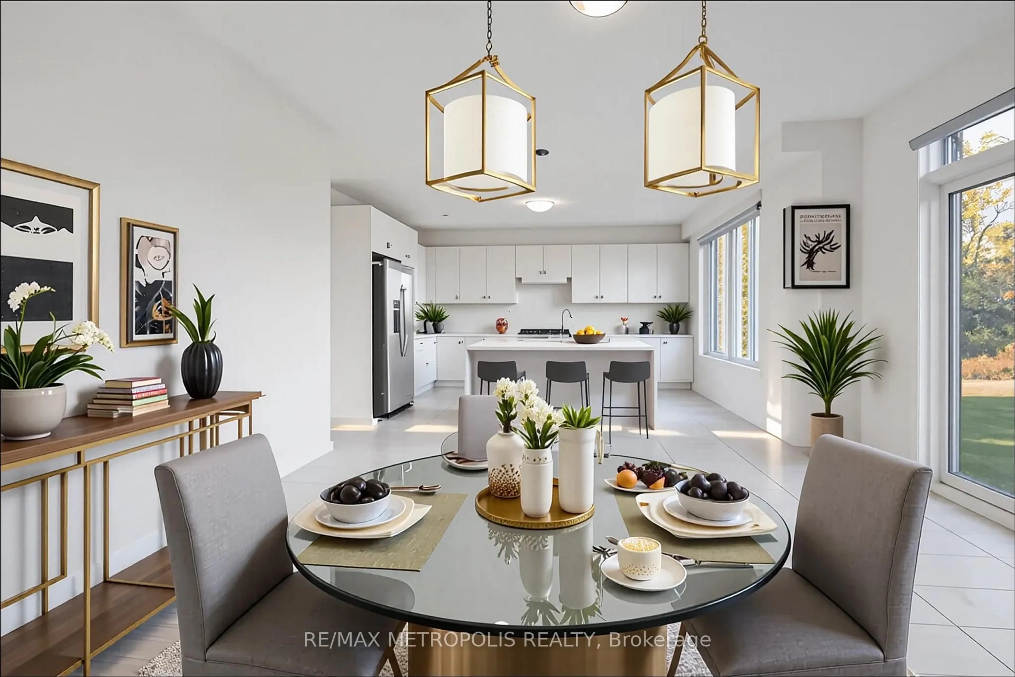 Open concept kitchen, ceramic/tile floor for 108 Golden Meadows Dr #35, Otonabee-South Monaghan Ontario K9J 0K8