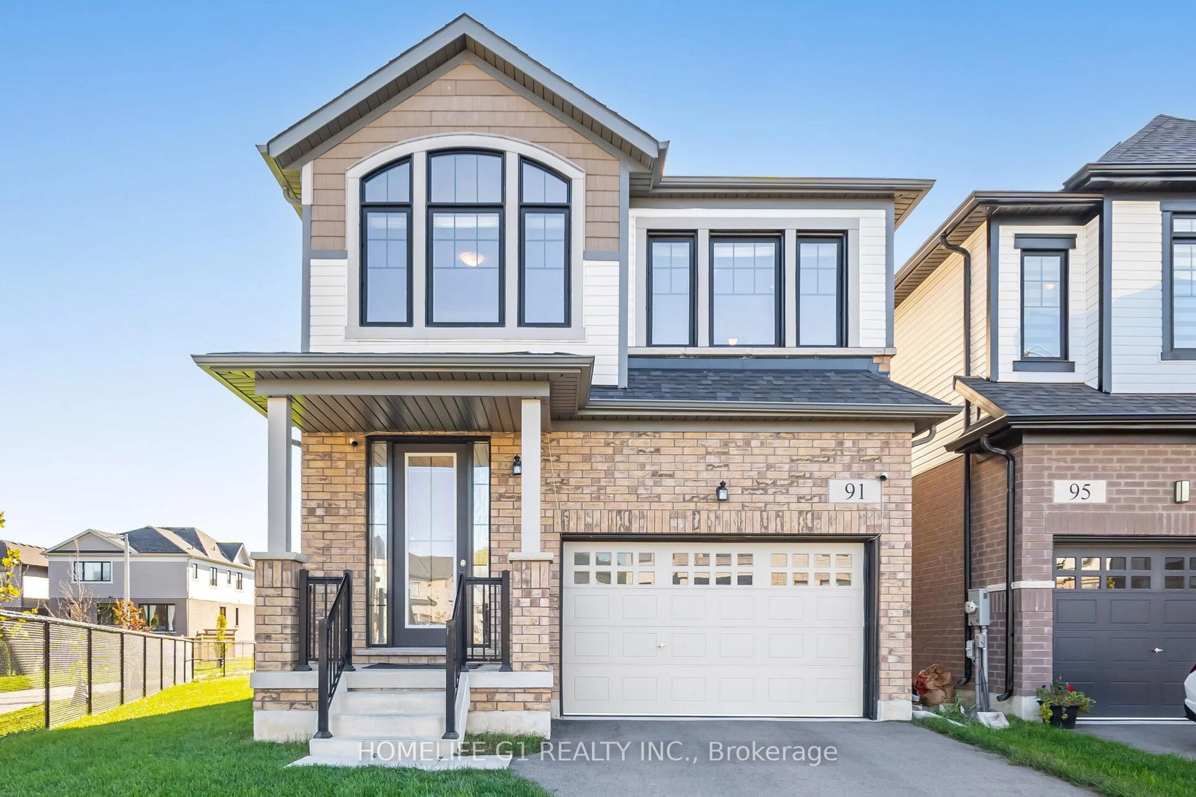 Home with brick exterior material, street for 91 Fairey Cres, Hamilton Ontario L0R 1W0