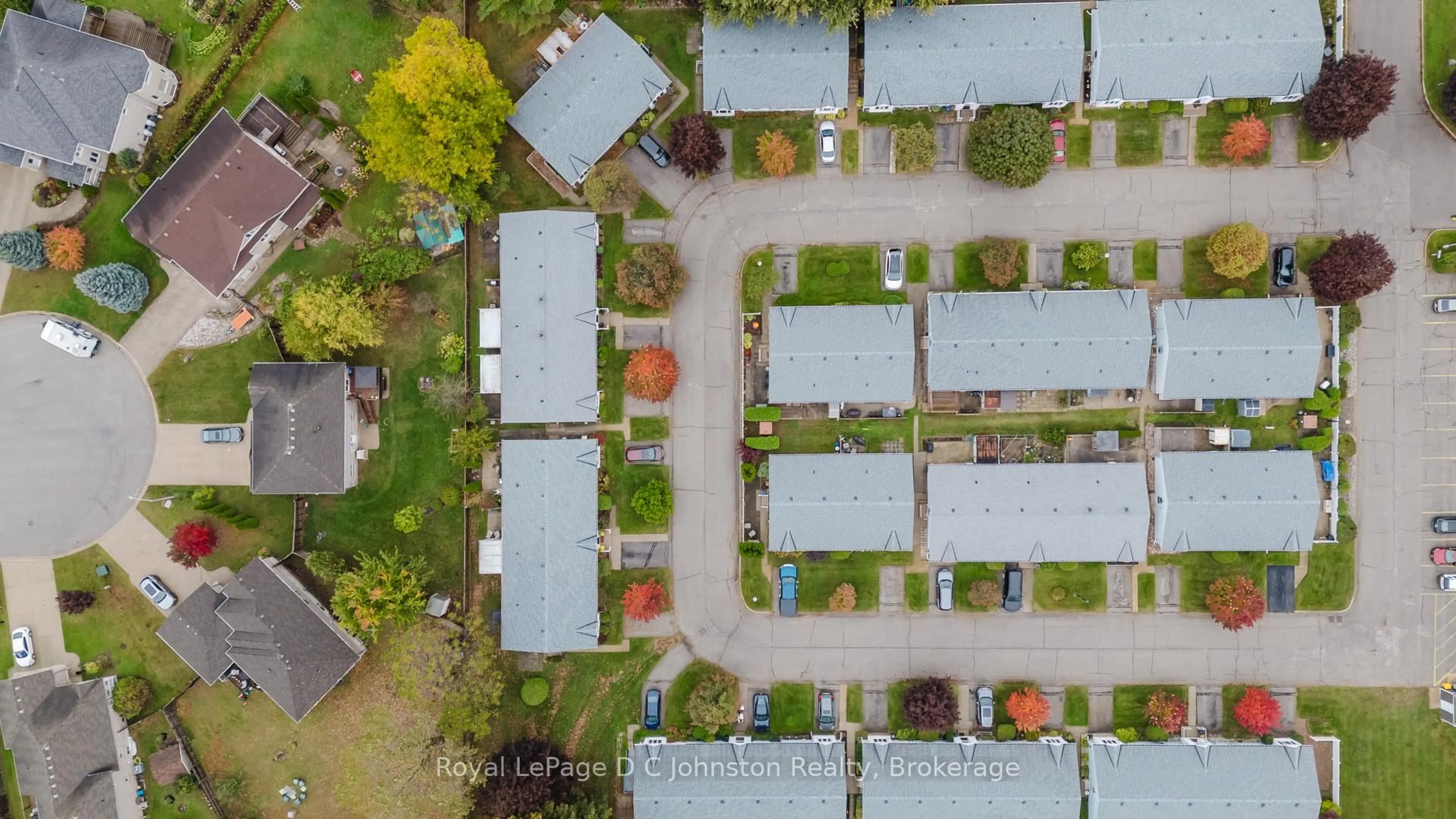 A pic from outside/outdoor area/front of a property/back of a property/a pic from drone, street for 303 Waterloo St #38, Saugeen Shores Ontario N0H 2C1